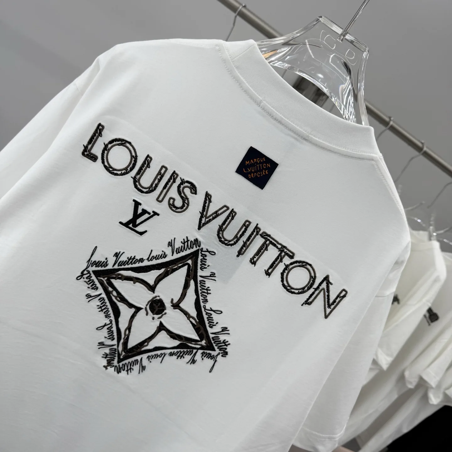 Embroidered Logo Cotton T-Shirt D16014267 — view 8