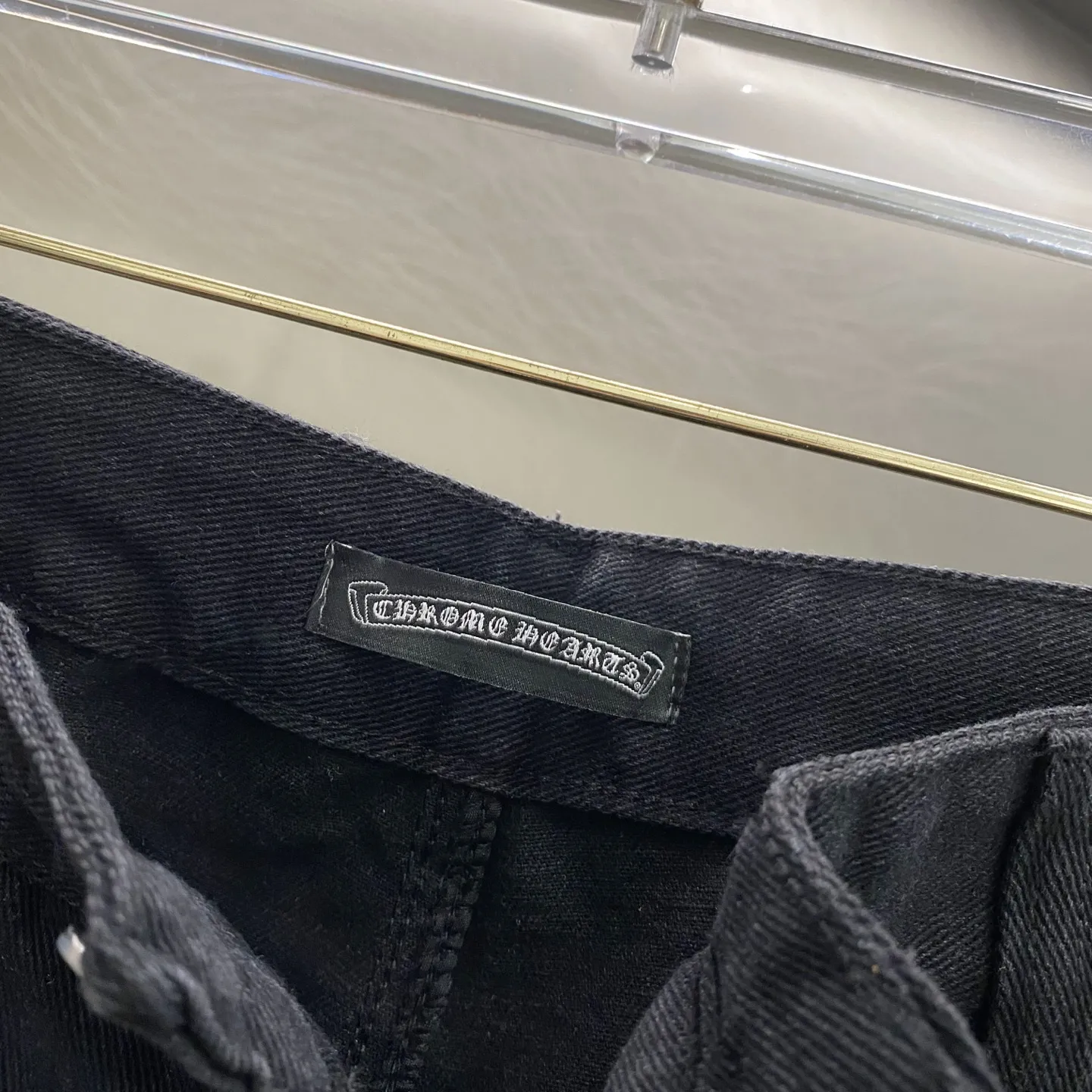 Chrome Hearts Cross Patch Straight-Leg Jeans D16519607 — view 10