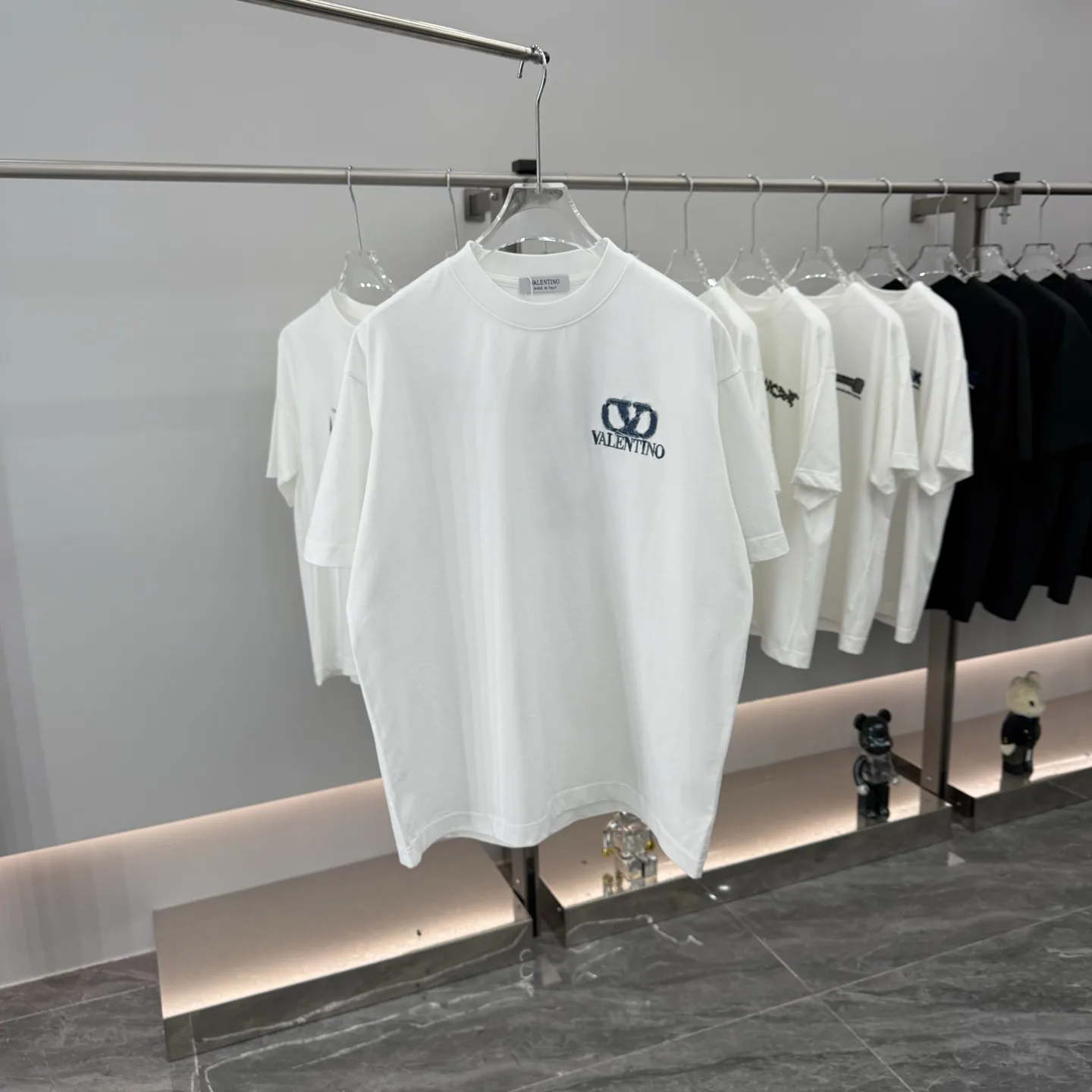 Logo Embroidered Denim Patch T-Shirt D16514285