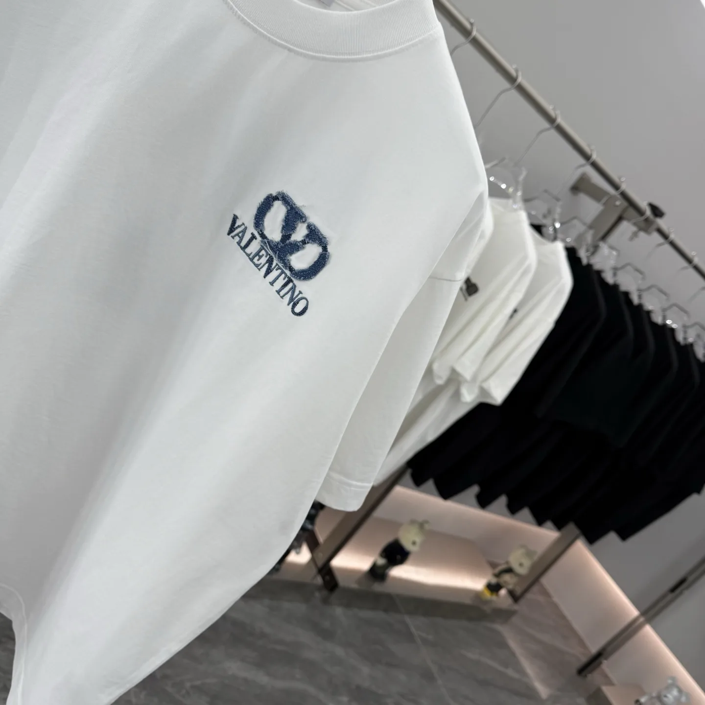 Logo Embroidered Denim Patch T-Shirt D16514285 — view 5