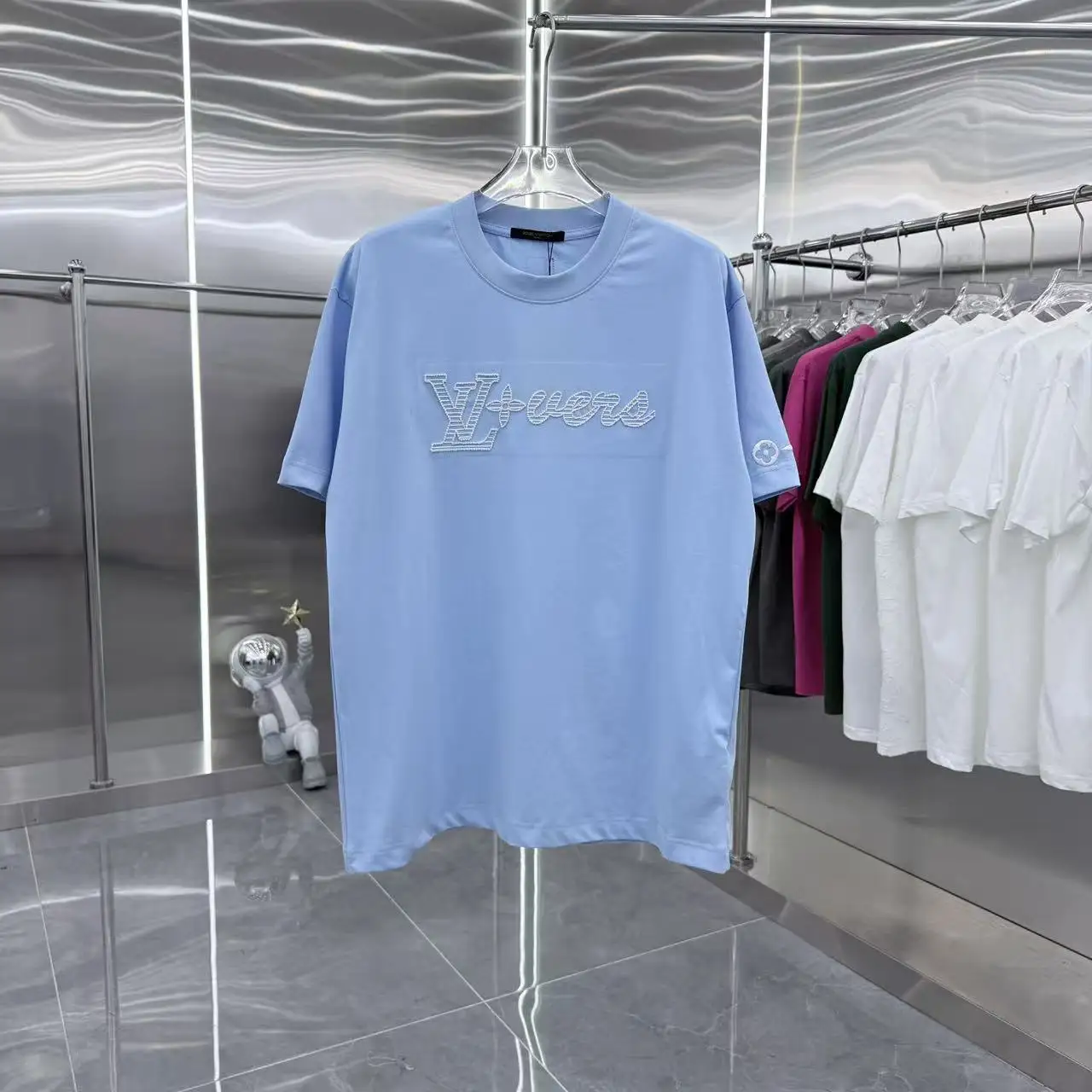 Embroidered Logo Cotton T-Shirt D16514317