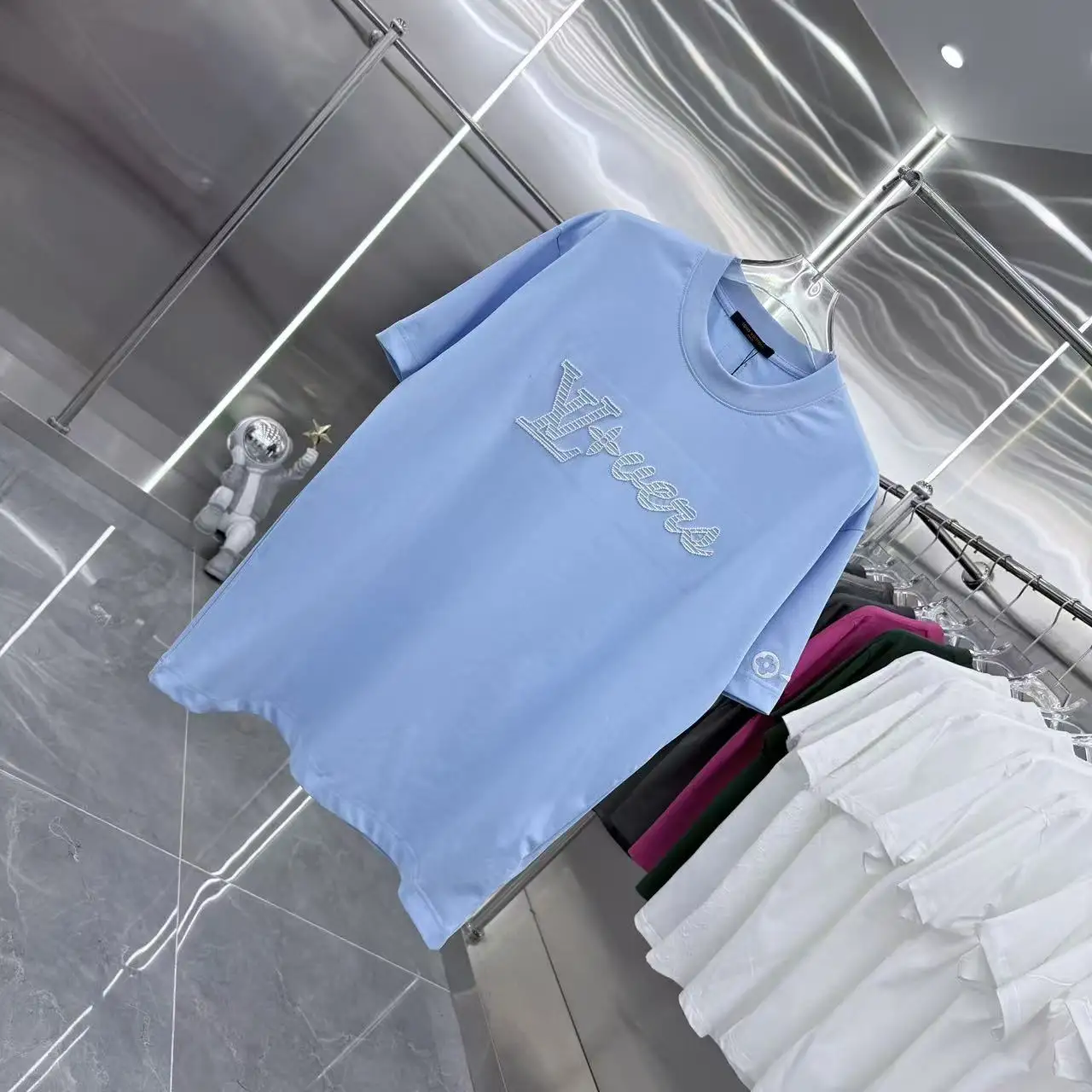 Embroidered Logo Cotton T-Shirt D16514317 — view 2