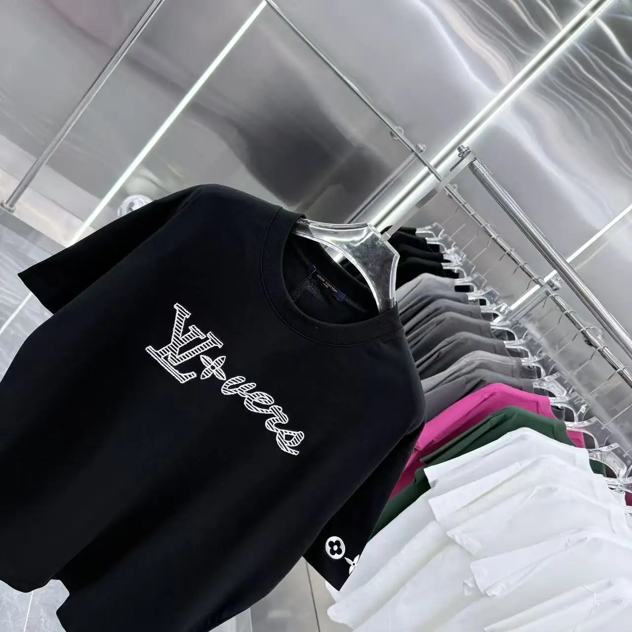 LVERS Embroidered Logo Cotton T-Shirt D16514316 — view 3