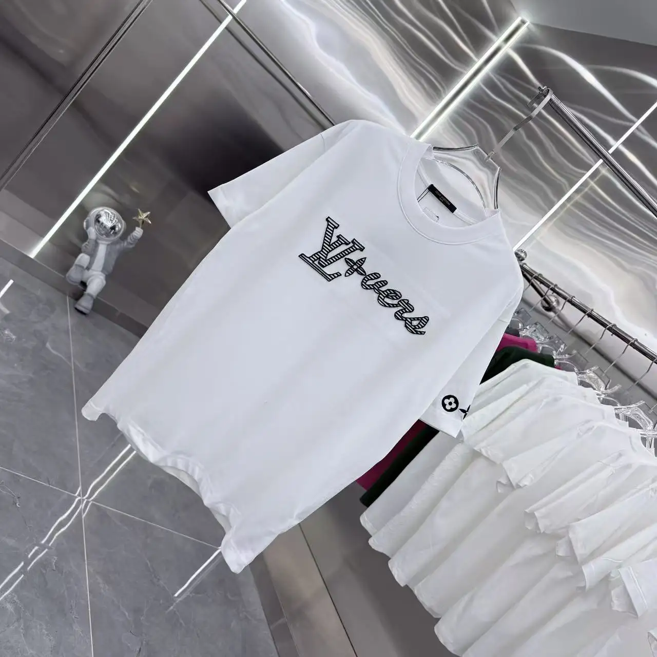 Embroidered Logo Cotton T-Shirt D16514318 — view 2