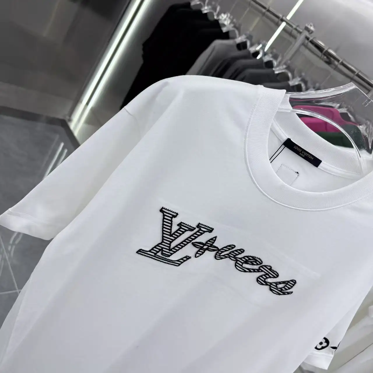 Embroidered Logo Cotton T-Shirt D16514318 — view 4
