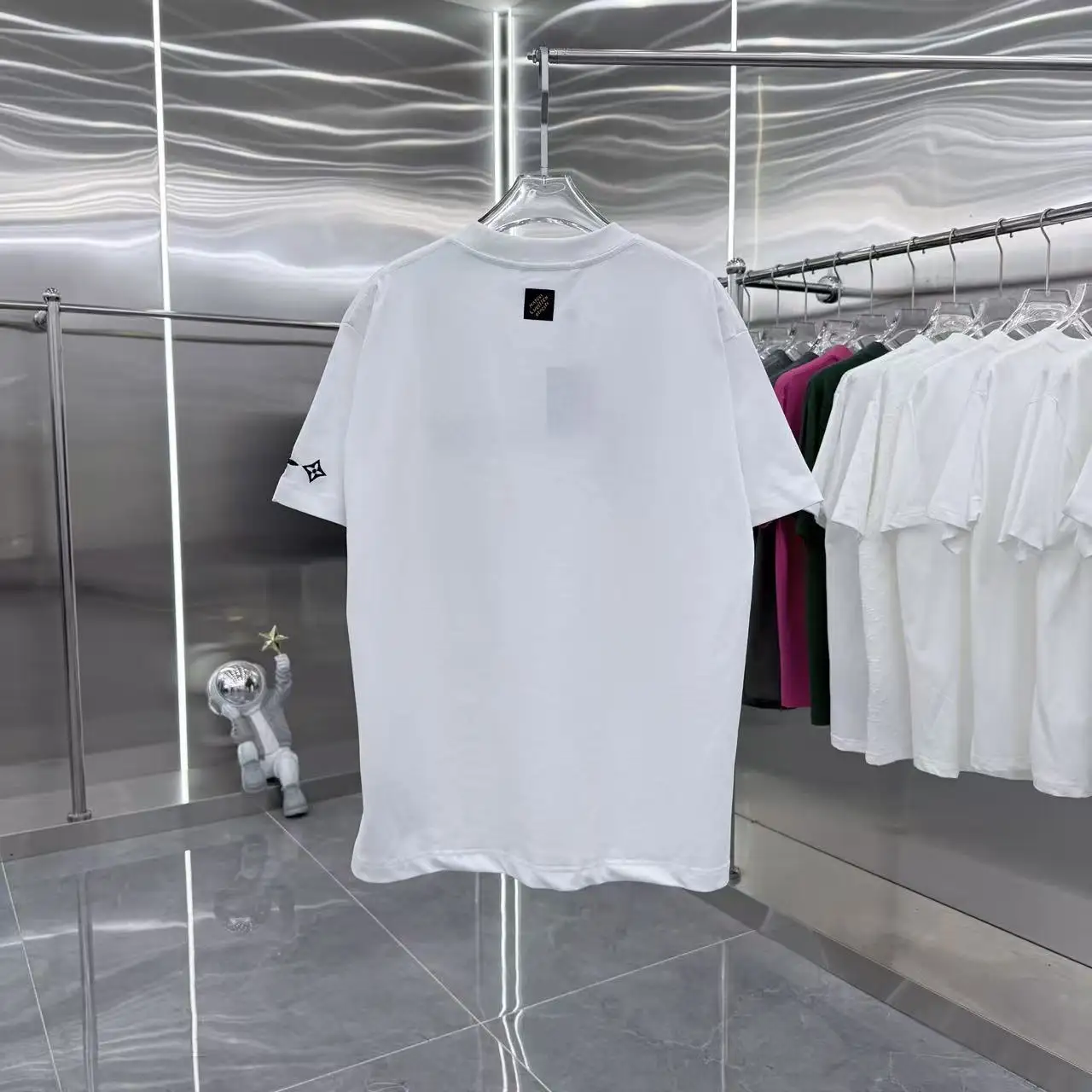 Embroidered Logo Cotton T-Shirt D16514318 — view 8