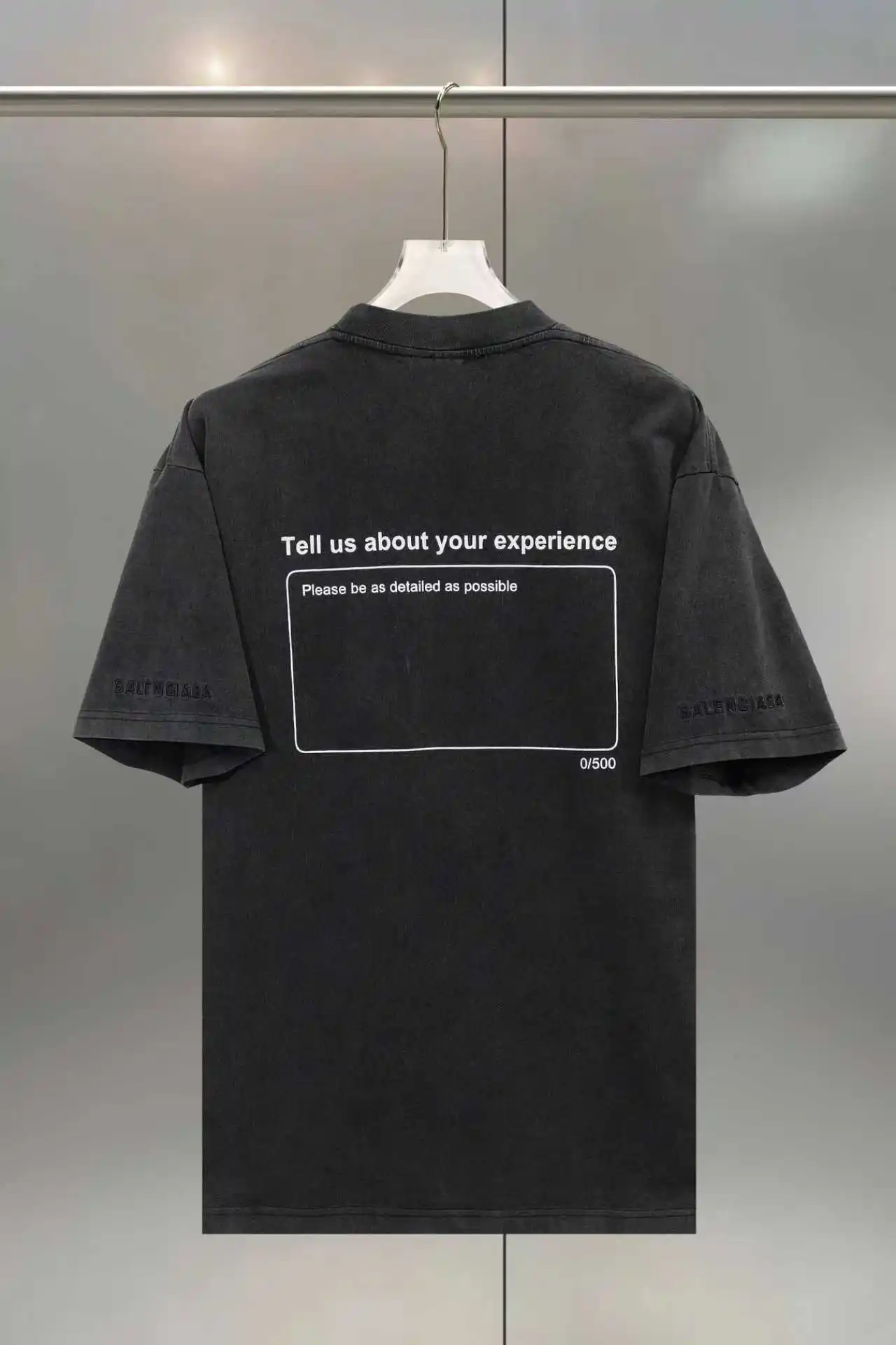 Star Print Washed Cotton T-Shirt D16513106 — view 2