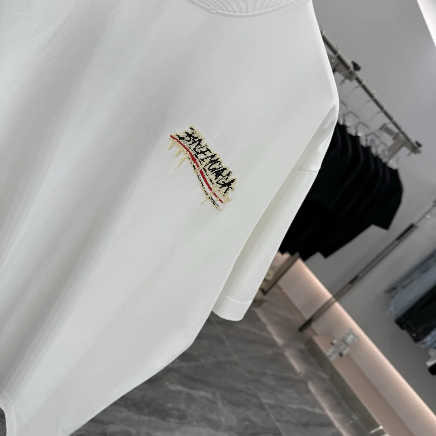 Embroidered Logo Oversized Cotton T-Shirt D16514303 — view 5
