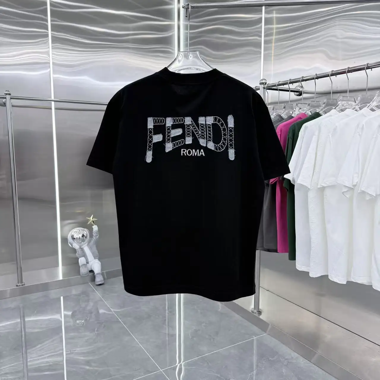 Logo Embroidered Denim Patch T-Shirt D16514311 — view 7