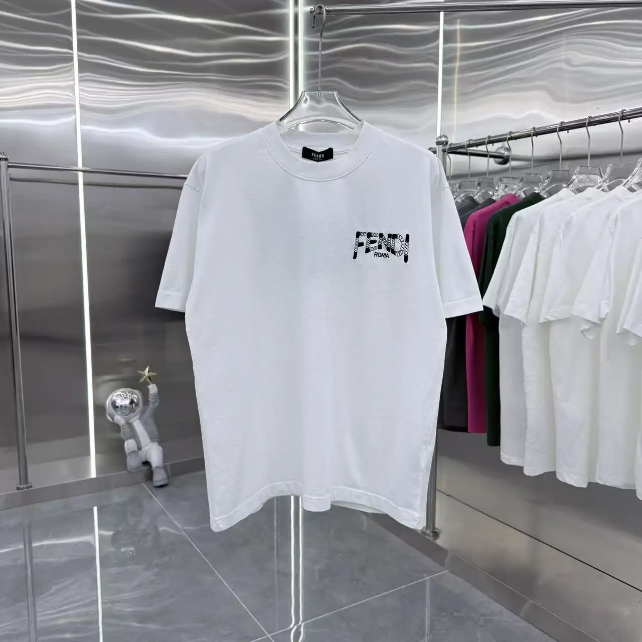 Logo Embroidered Cotton-Jersey T-Shirt D16514312