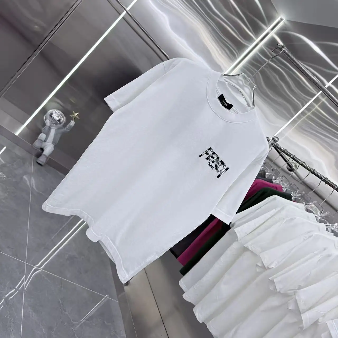 Logo Embroidered Cotton-Jersey T-Shirt D16514312 — view 2