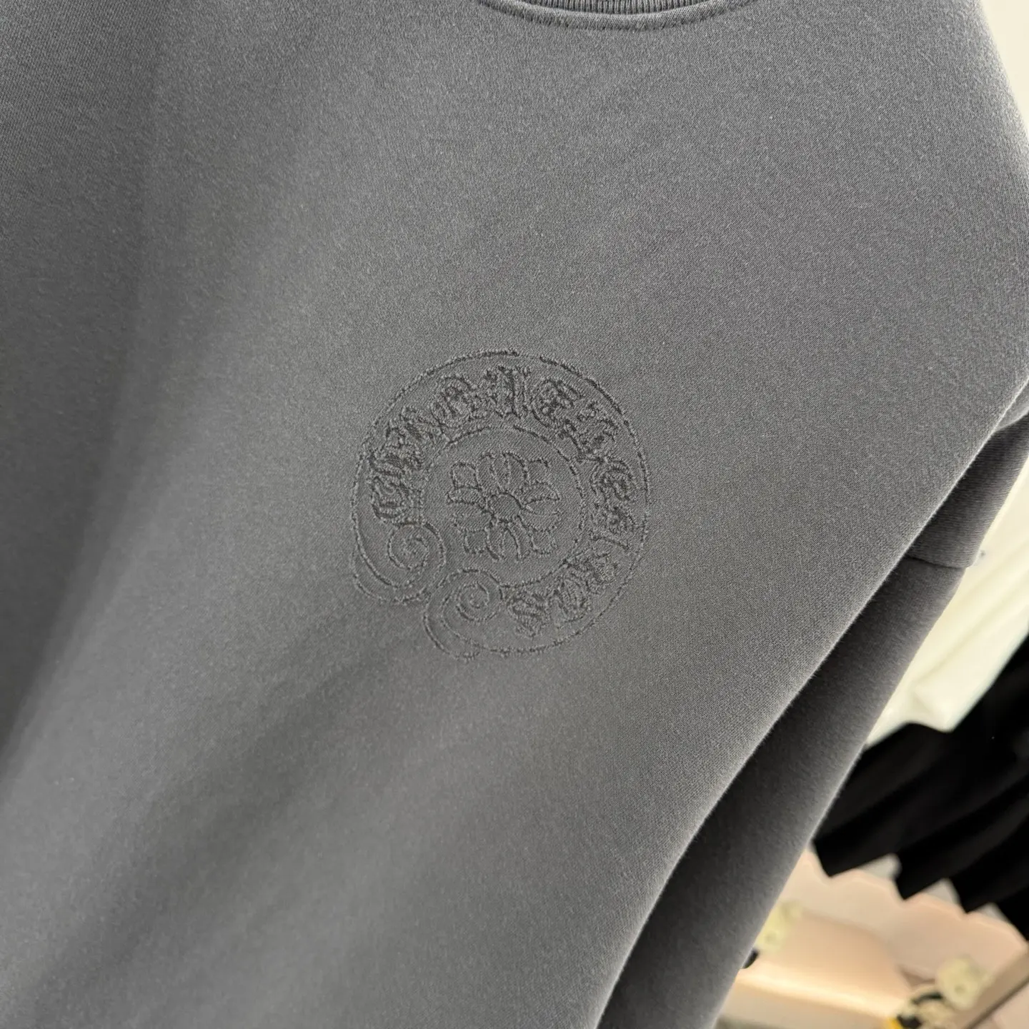 Laser-Etched Oversized Cotton T-Shirt D16514257 — view 6