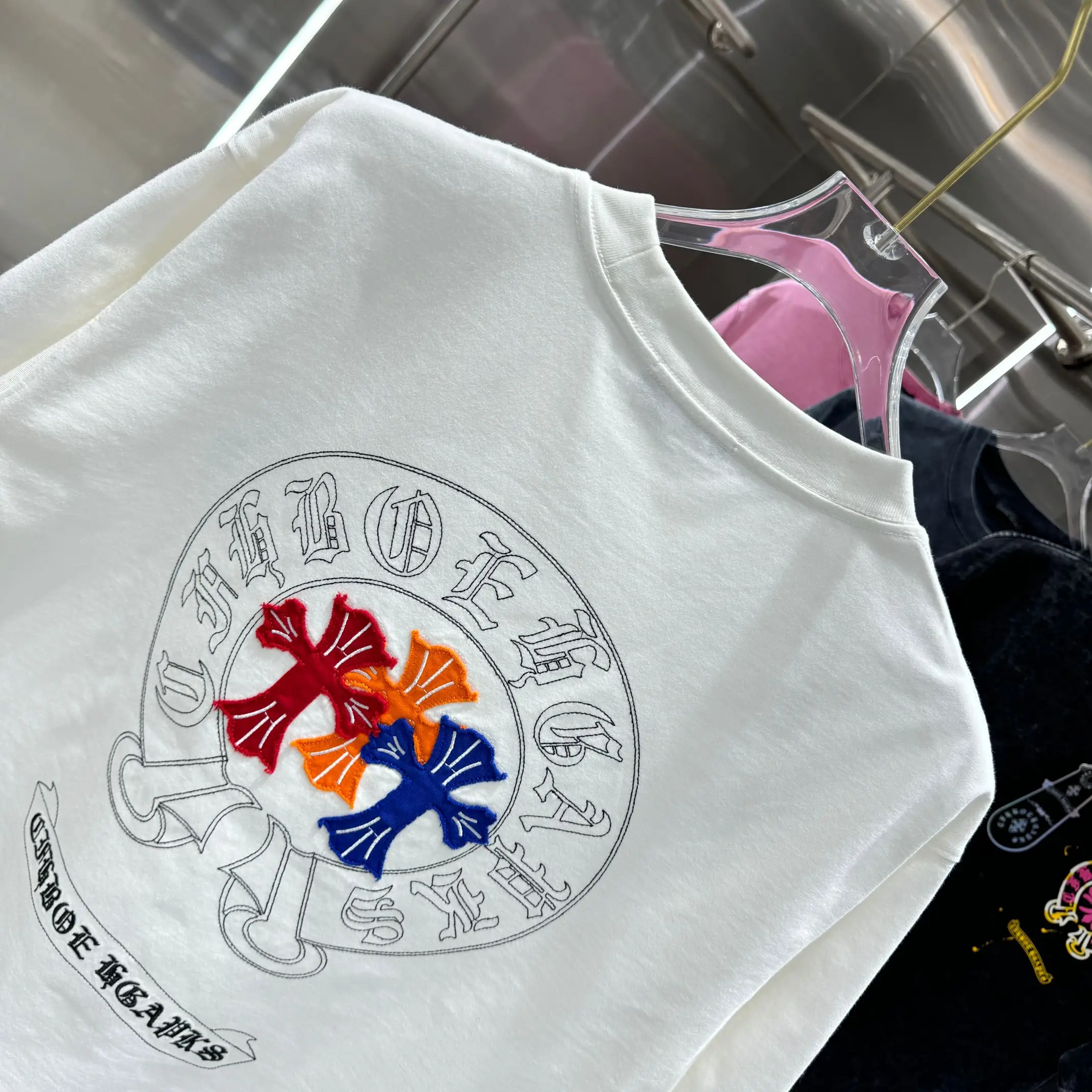 Embroidered Acid-Wash Cotton T-Shirt D17014224 — view 5