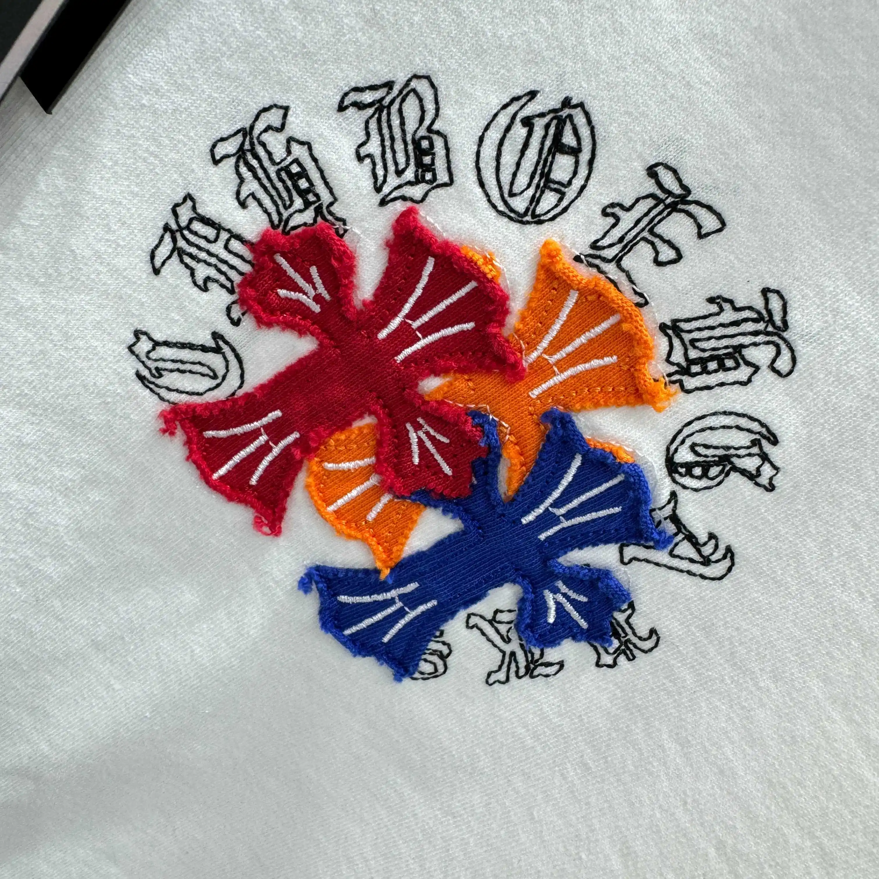 Embroidered Acid-Wash Cotton T-Shirt D17014224 — view 8