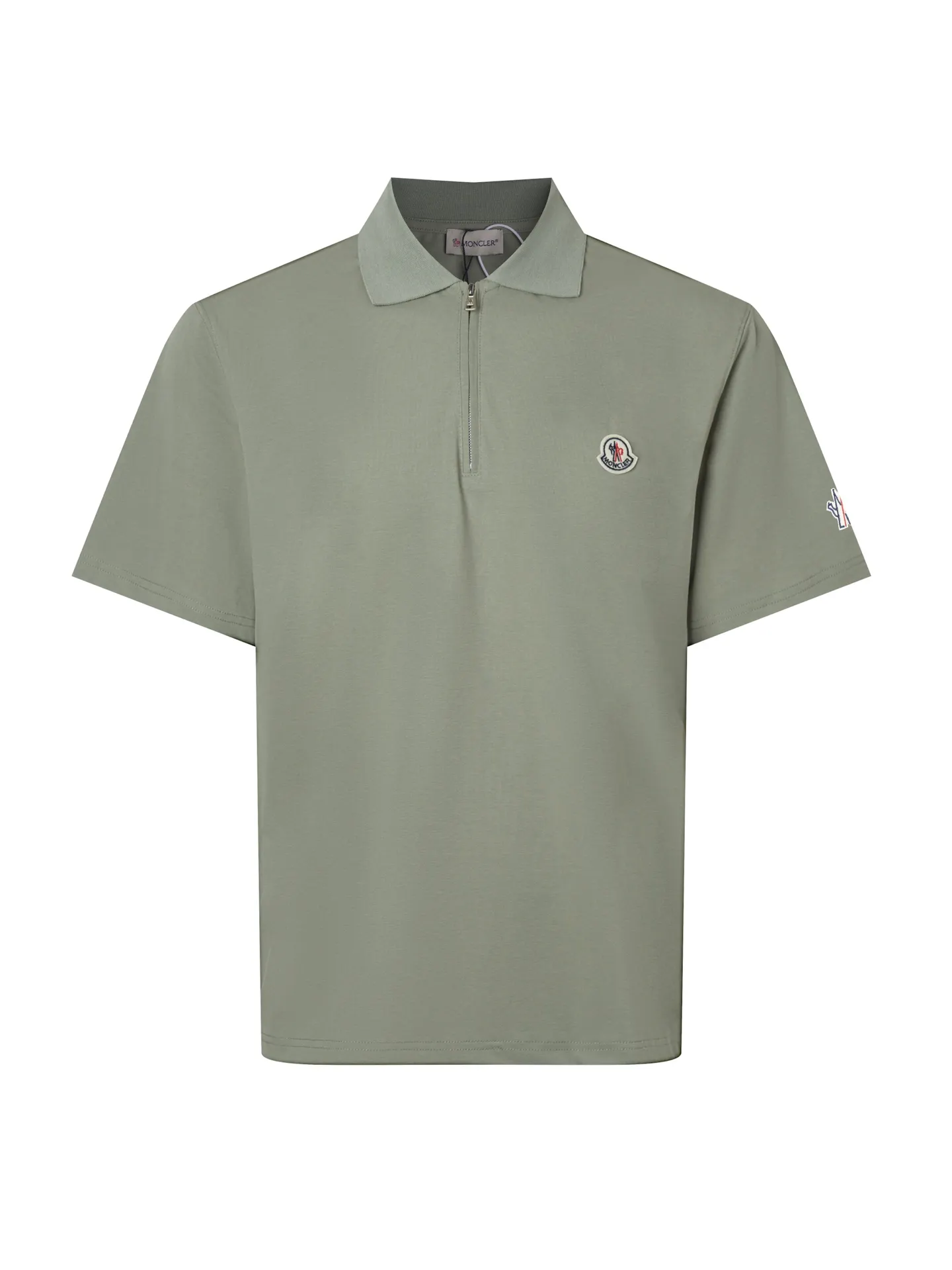 Logo-Embroidered Half-Zip Cotton Polo Shirt D17013118