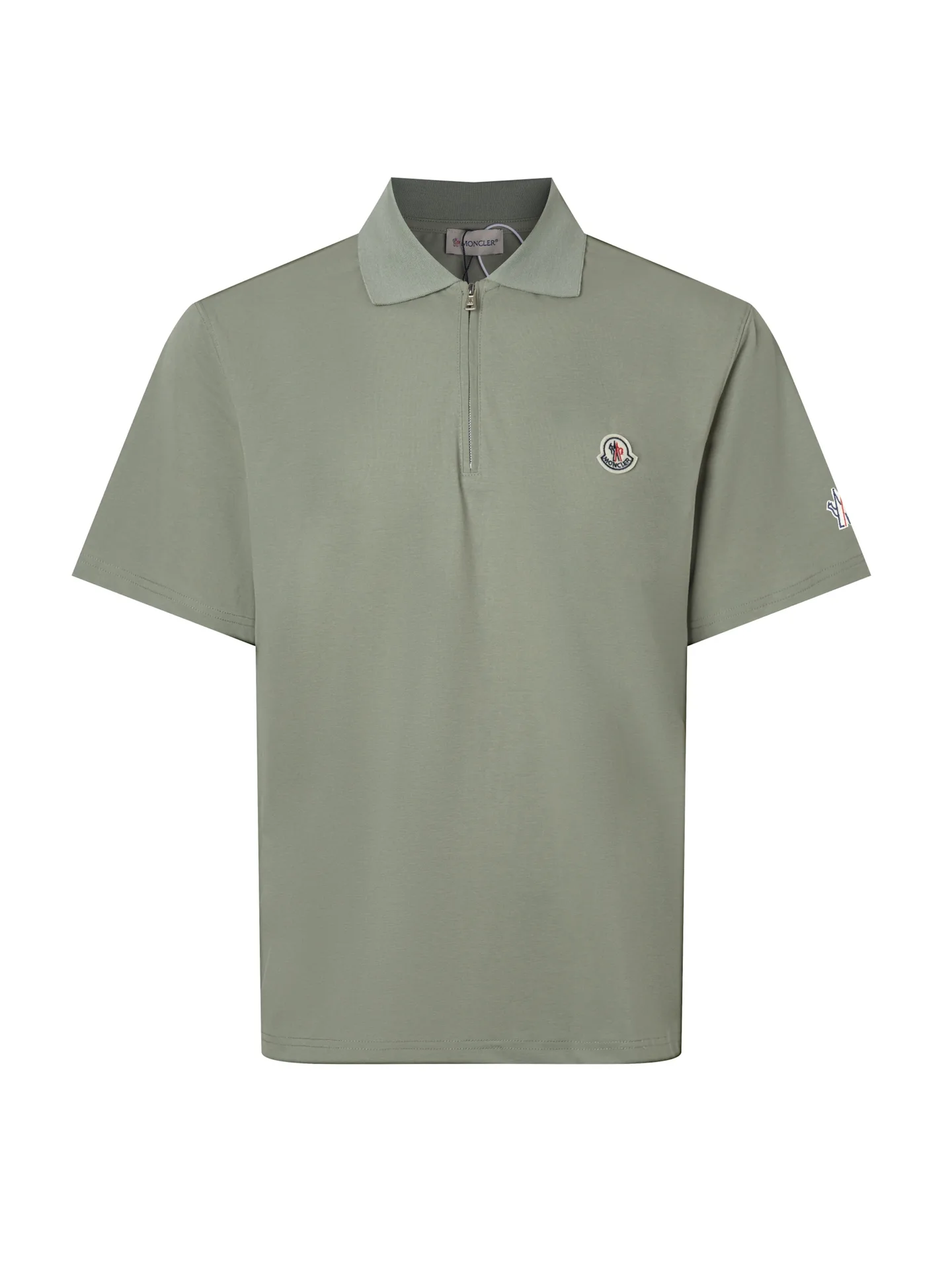 Logo-Embroidered Half-Zip Cotton Polo Shirt D17013118