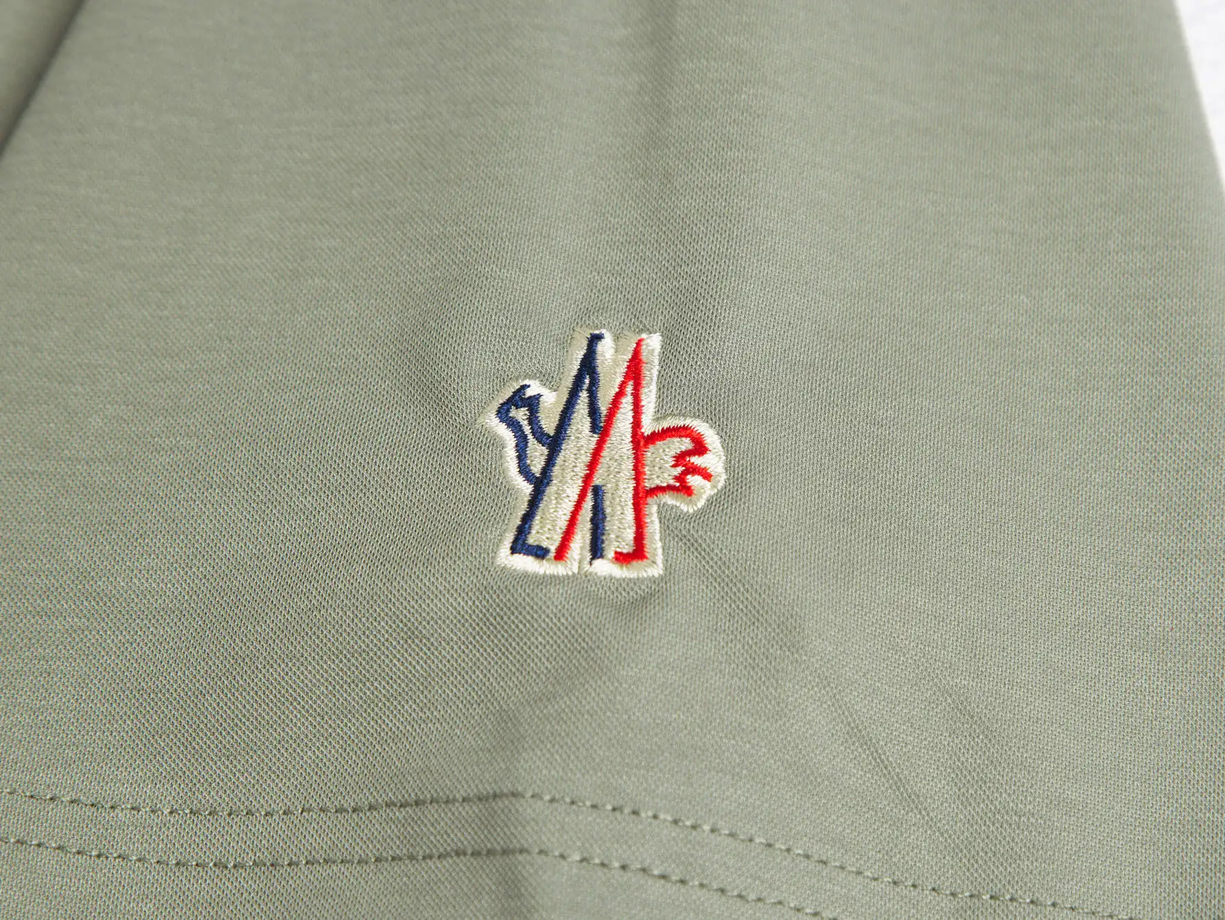 Logo-Embroidered Half-Zip Cotton Polo Shirt D17013118 — view 5