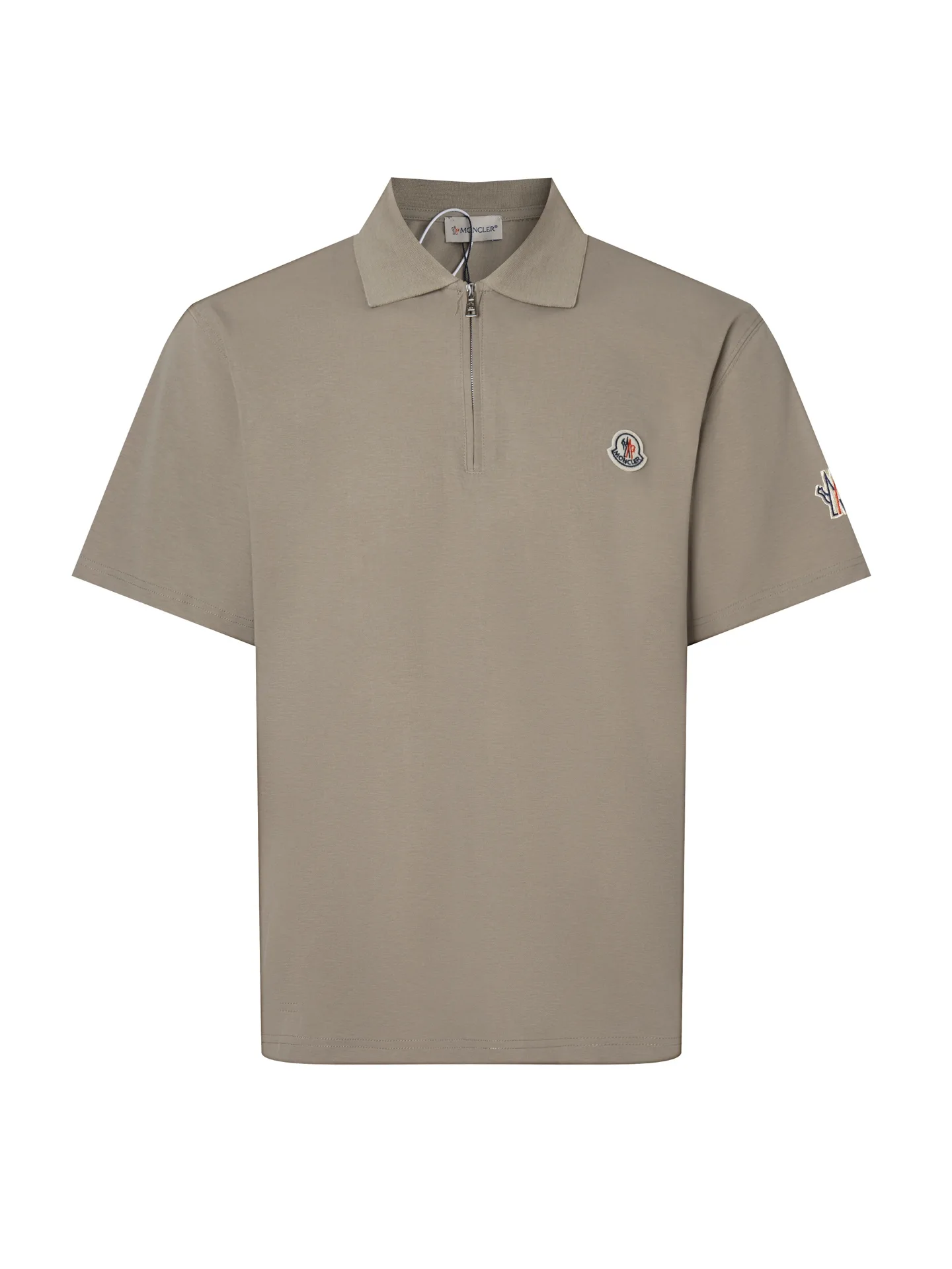 Logo-Embroidered Quarter-Zip Polo Shirt D17013119