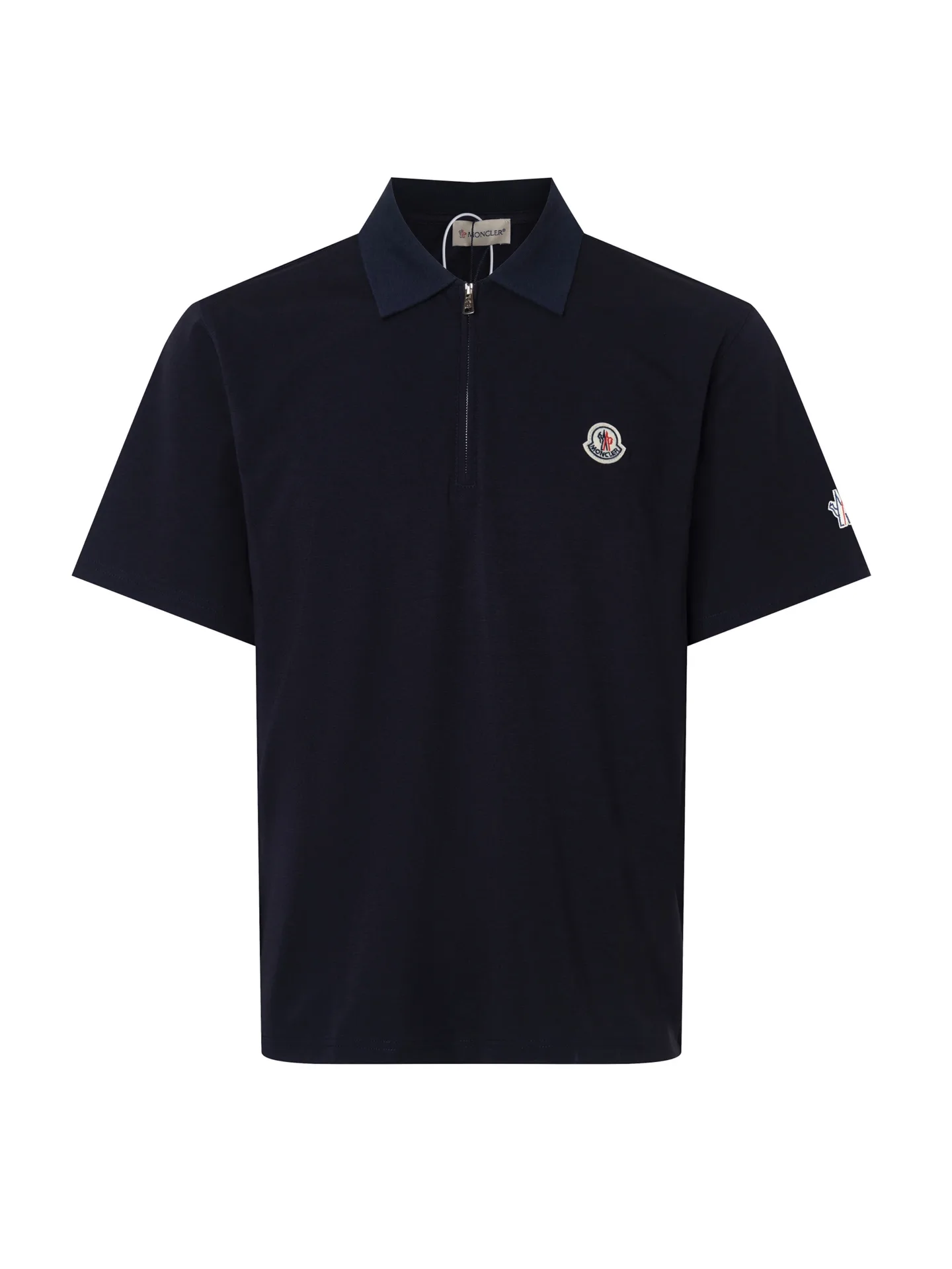 Logo-Embroidered Quarter-Zip Polo Shirt D17013117