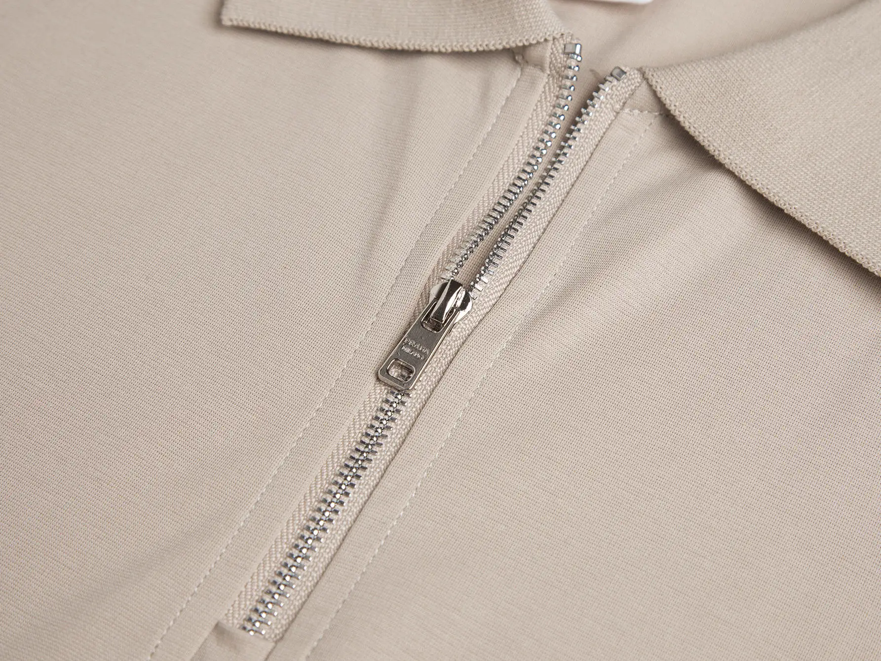 Logo-Plaque Zip-Up Polo Shirt D17013120 — view 8