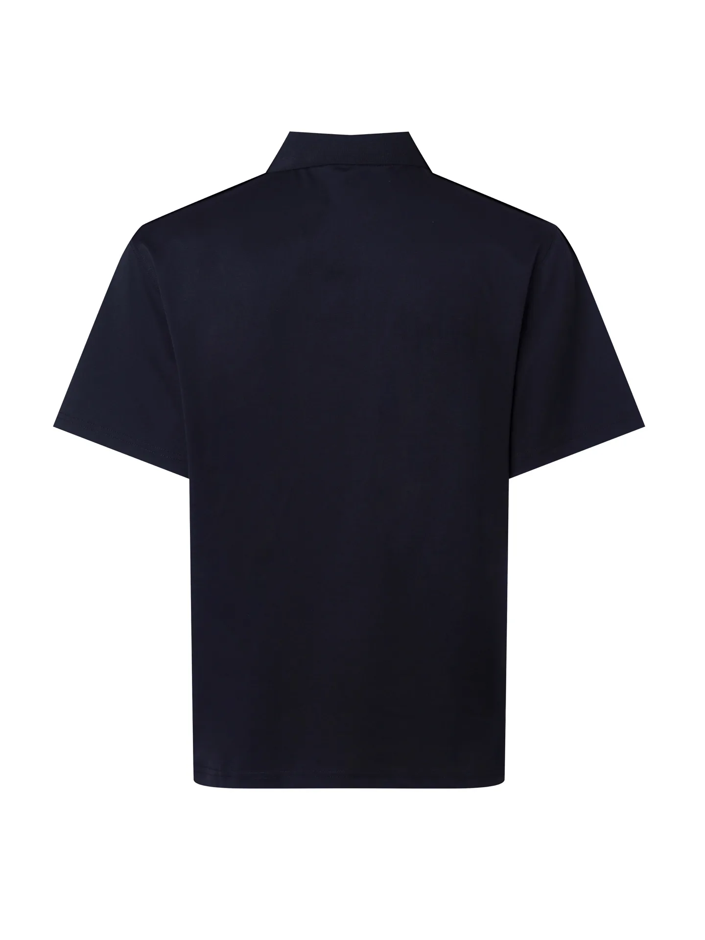 Logo-Plaque Zip-Up Cotton Polo Shirt D17013121 — view 2