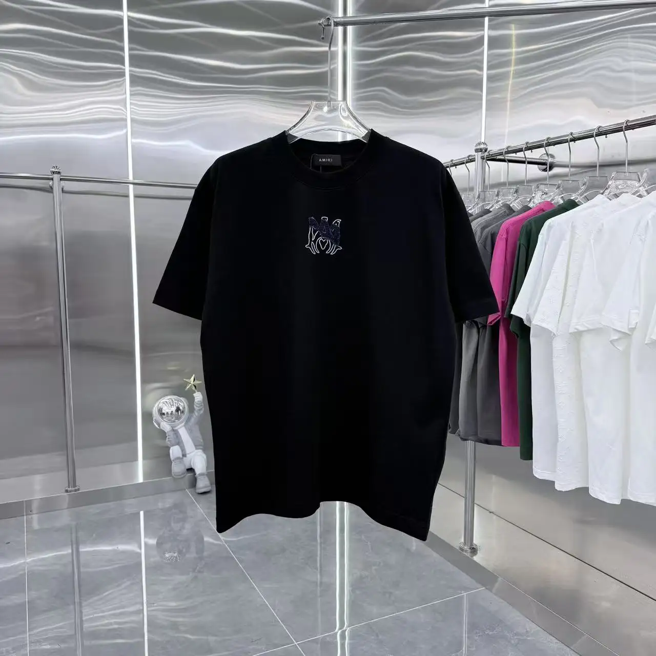 Logo Embroidered Cotton T-Shirt D17014313