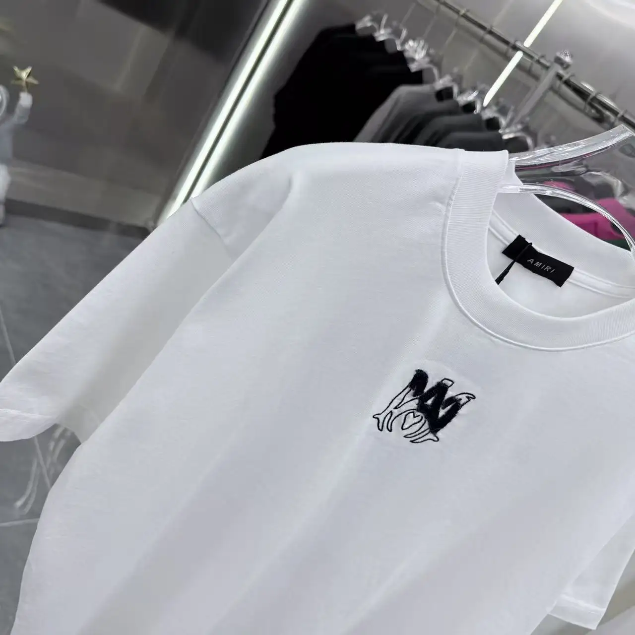 Embroidered Logo Cotton T-Shirt D17014315 — view 4