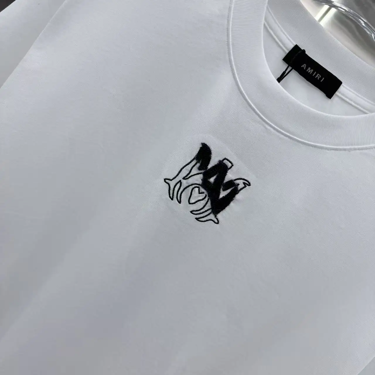 Embroidered Logo Cotton T-Shirt D17014315 — view 5