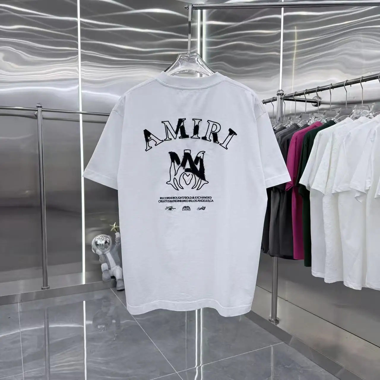 Embroidered Logo Cotton T-Shirt D17014315 — view 7