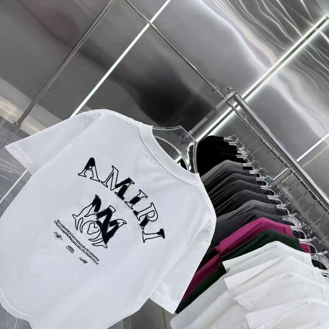 Embroidered Logo Cotton T-Shirt D17014315 — view 8