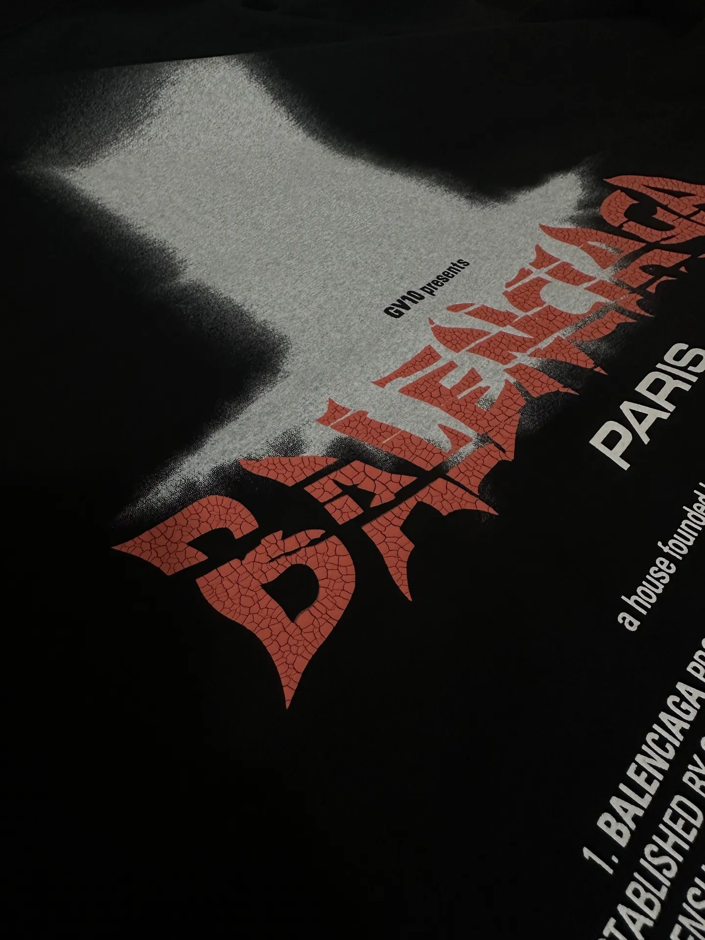Gothic Logo Print Oversized T-Shirt D17011963 — view 6