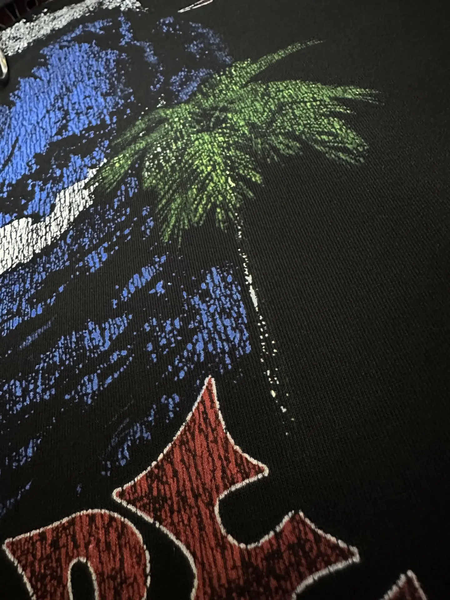 Palm Wave Graphic Oversized T-Shirt D17011964 — view 7