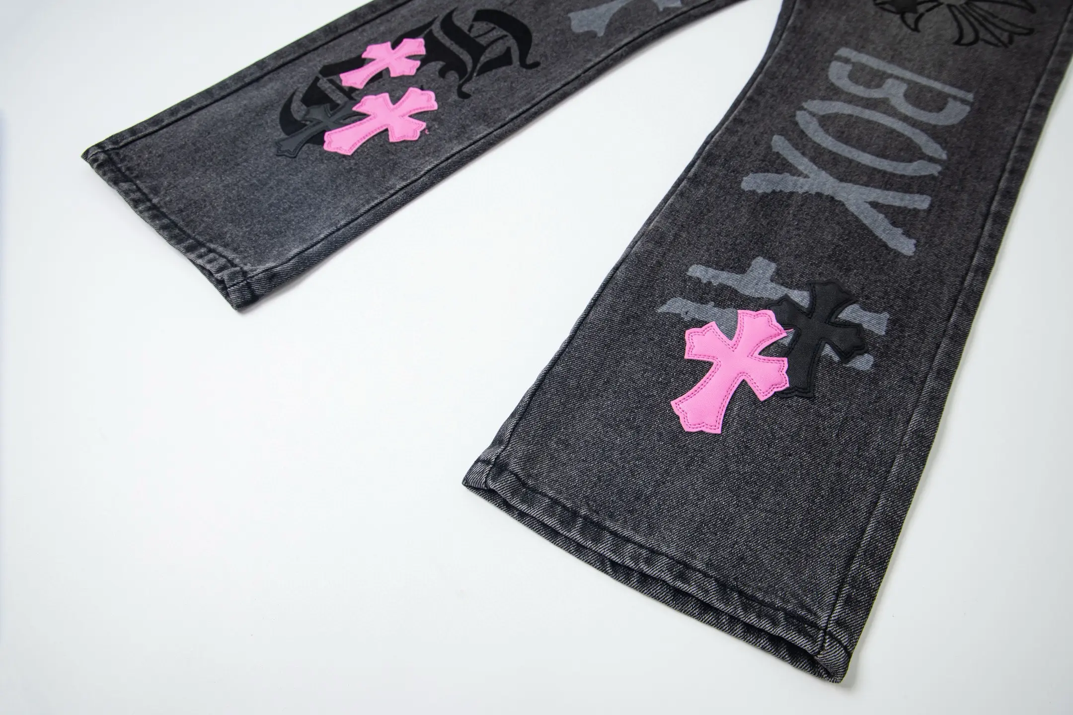 Matty Boy Sex Records Patchwork Straight-Leg Jeans D17019761 — view 8