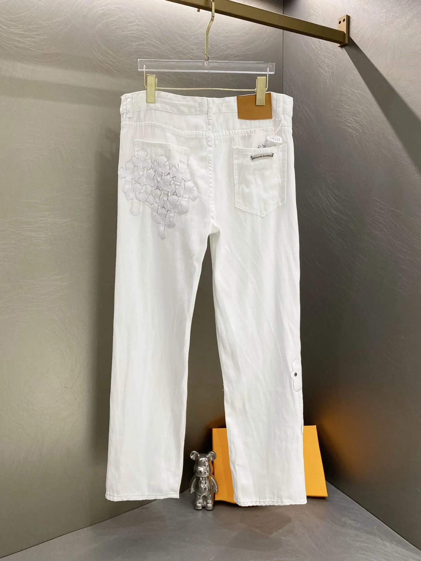 Chrome Hearts Cross Patch Straight-Leg Jeans D17019615 — view 2