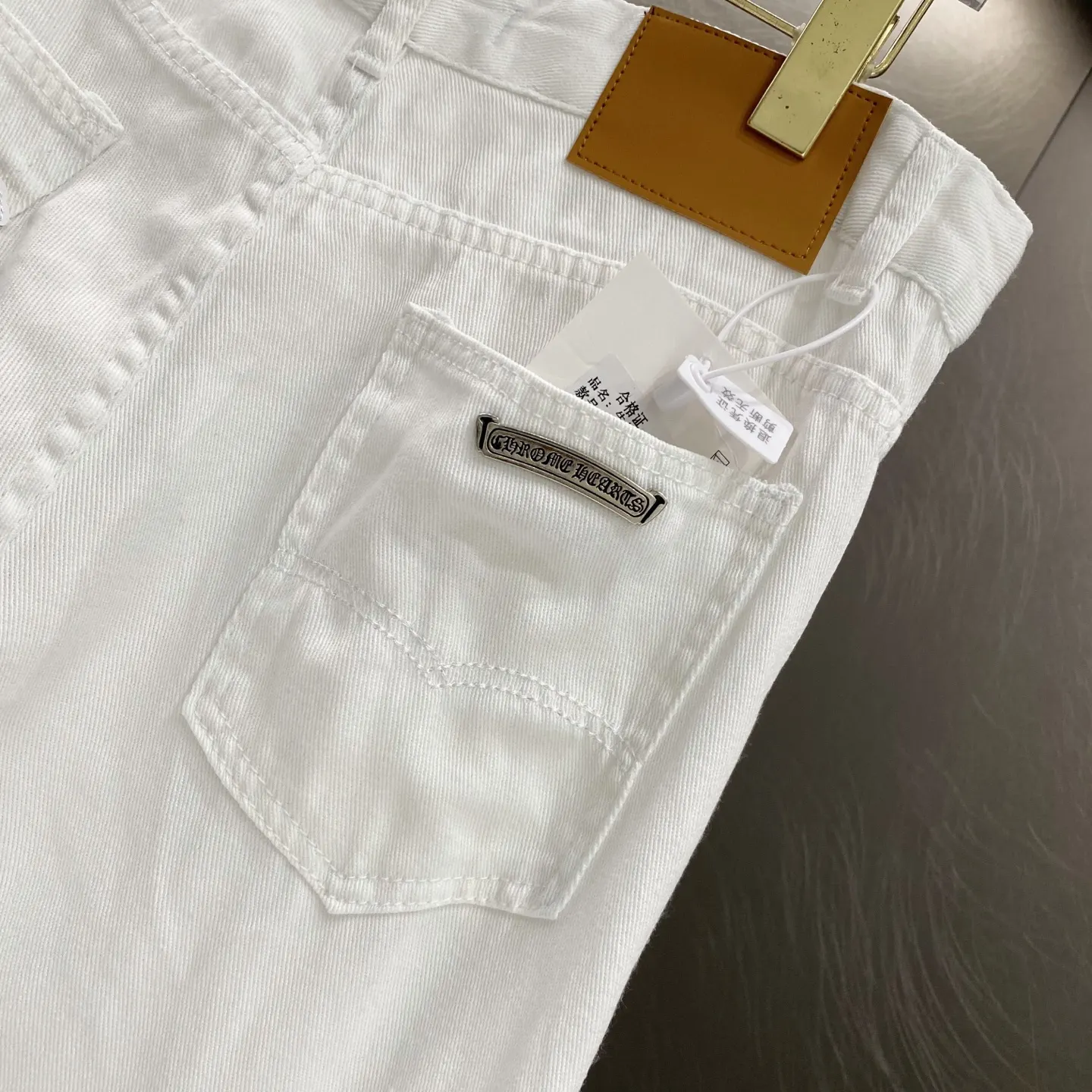 Chrome Hearts Cross Patch Straight-Leg Jeans D17019615 — view 4