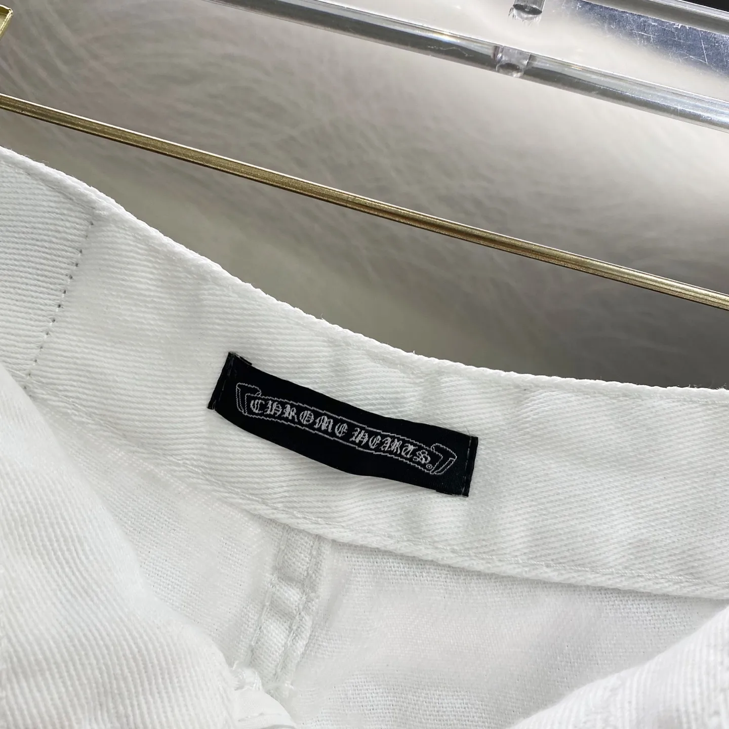 Chrome Hearts Cross Patch Straight-Leg Jeans D17019615 — view 10