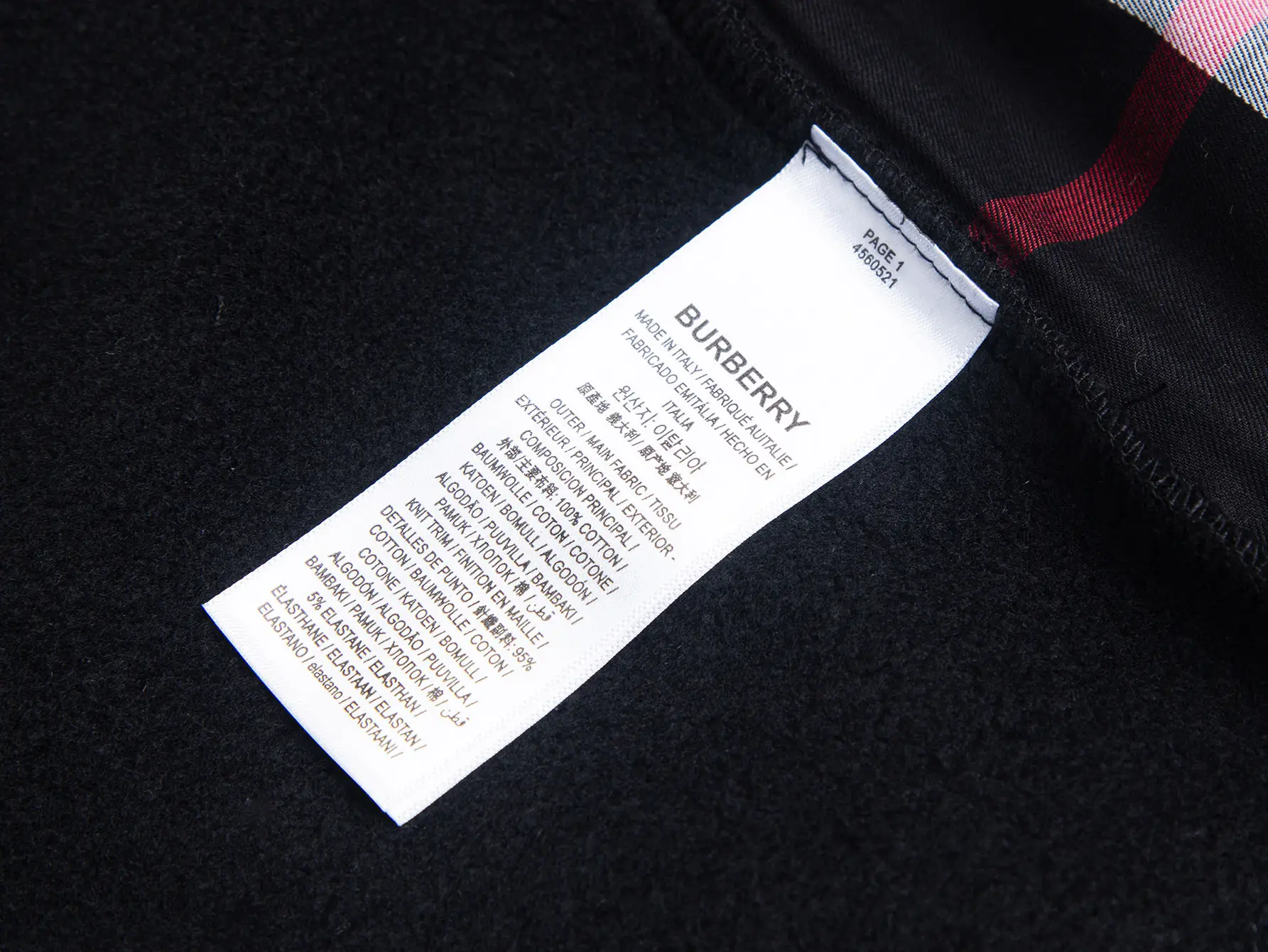 Check-Lined Embroidered Zip-Up Hoodie D17016447 — view 8