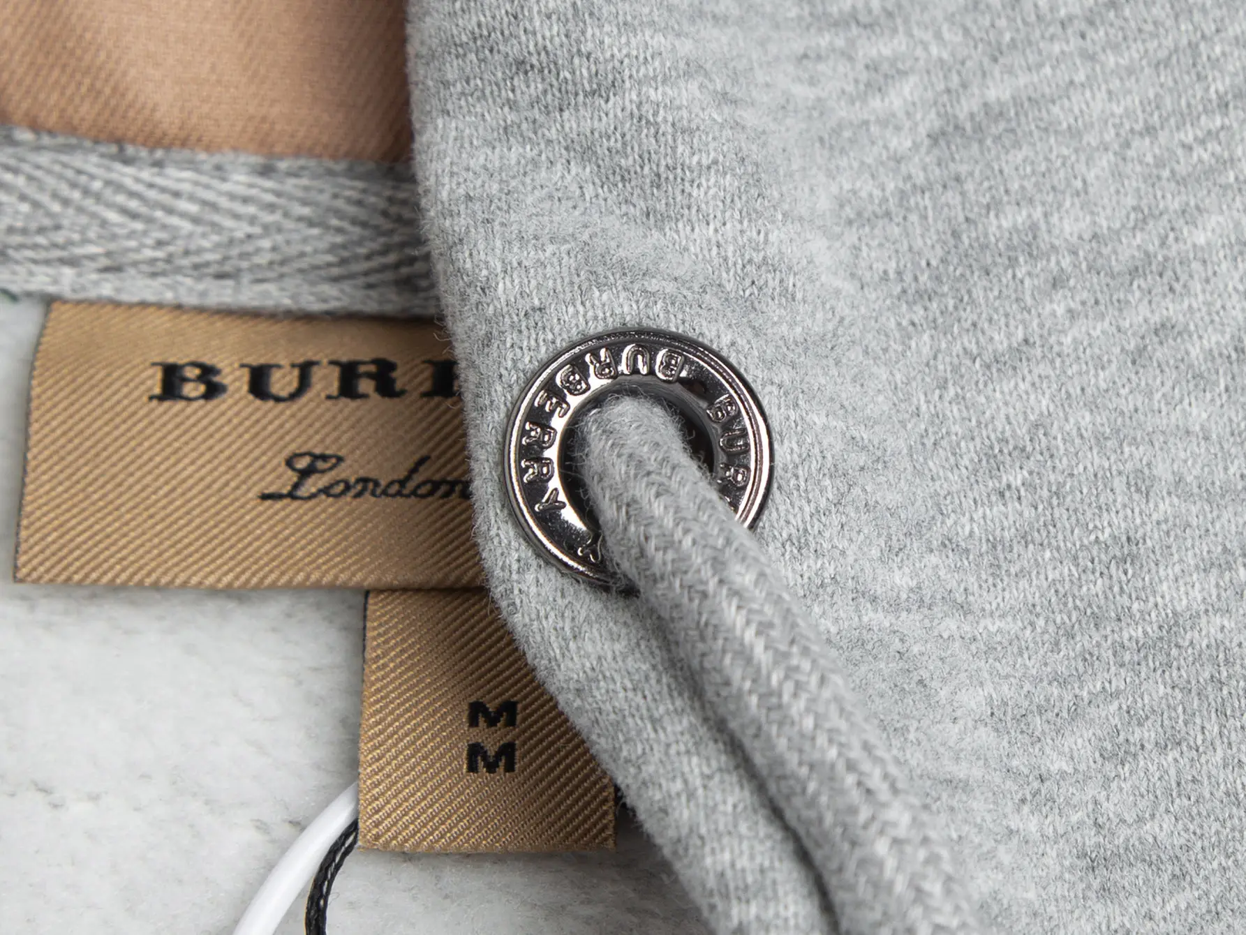 Check-Lined Embroidered Cotton-Blend Zip-Up Hoodie D17016448 — view 5