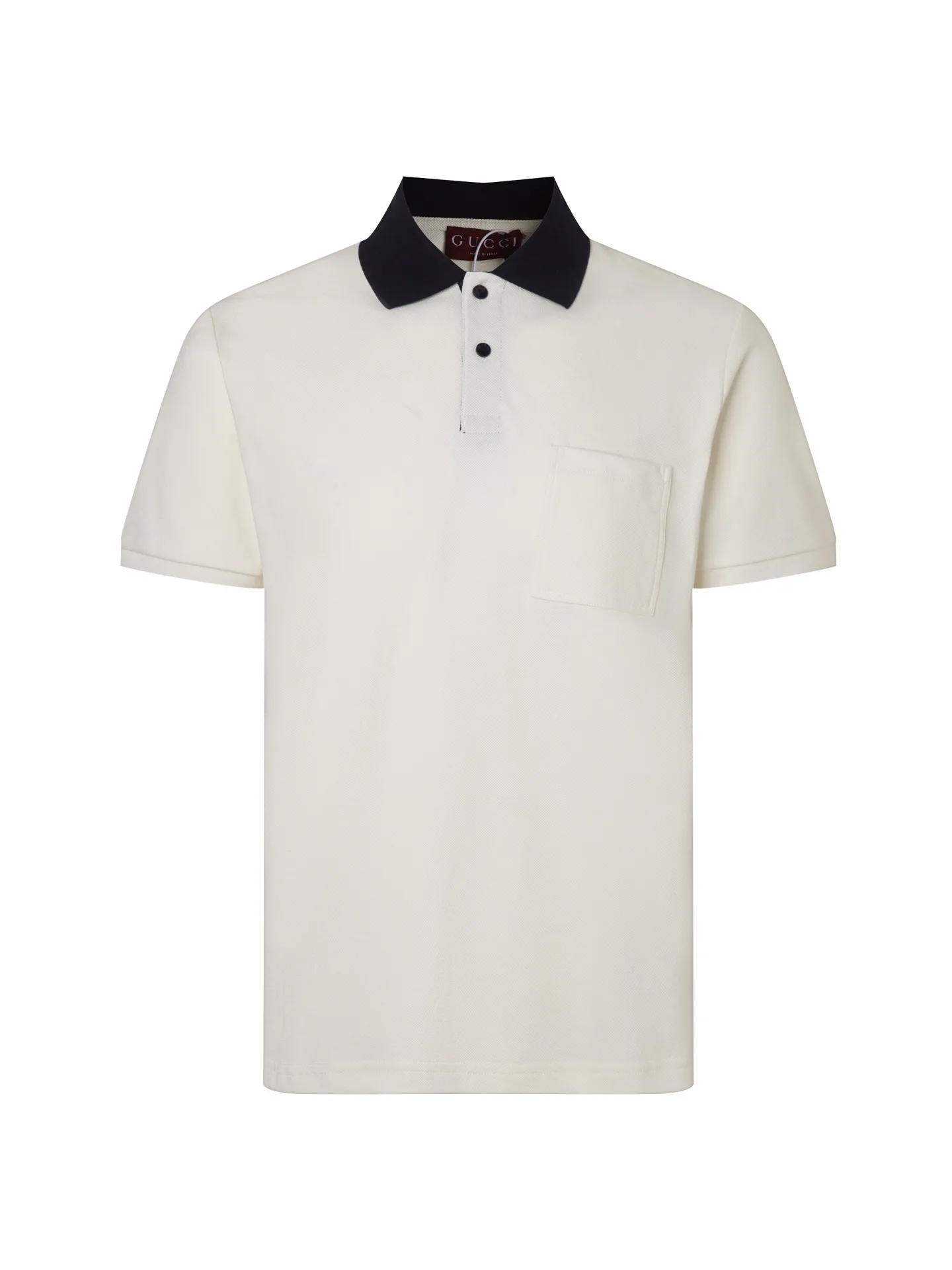 Contrast-Collar Cotton-Blend Polo Shirt D17013108