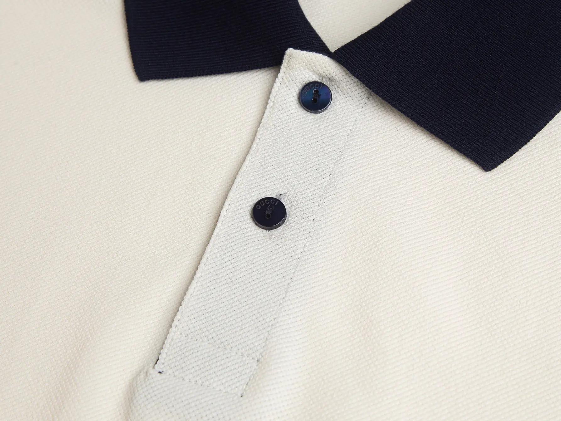 Contrast-Collar Cotton-Blend Polo Shirt D17013108 — view 7