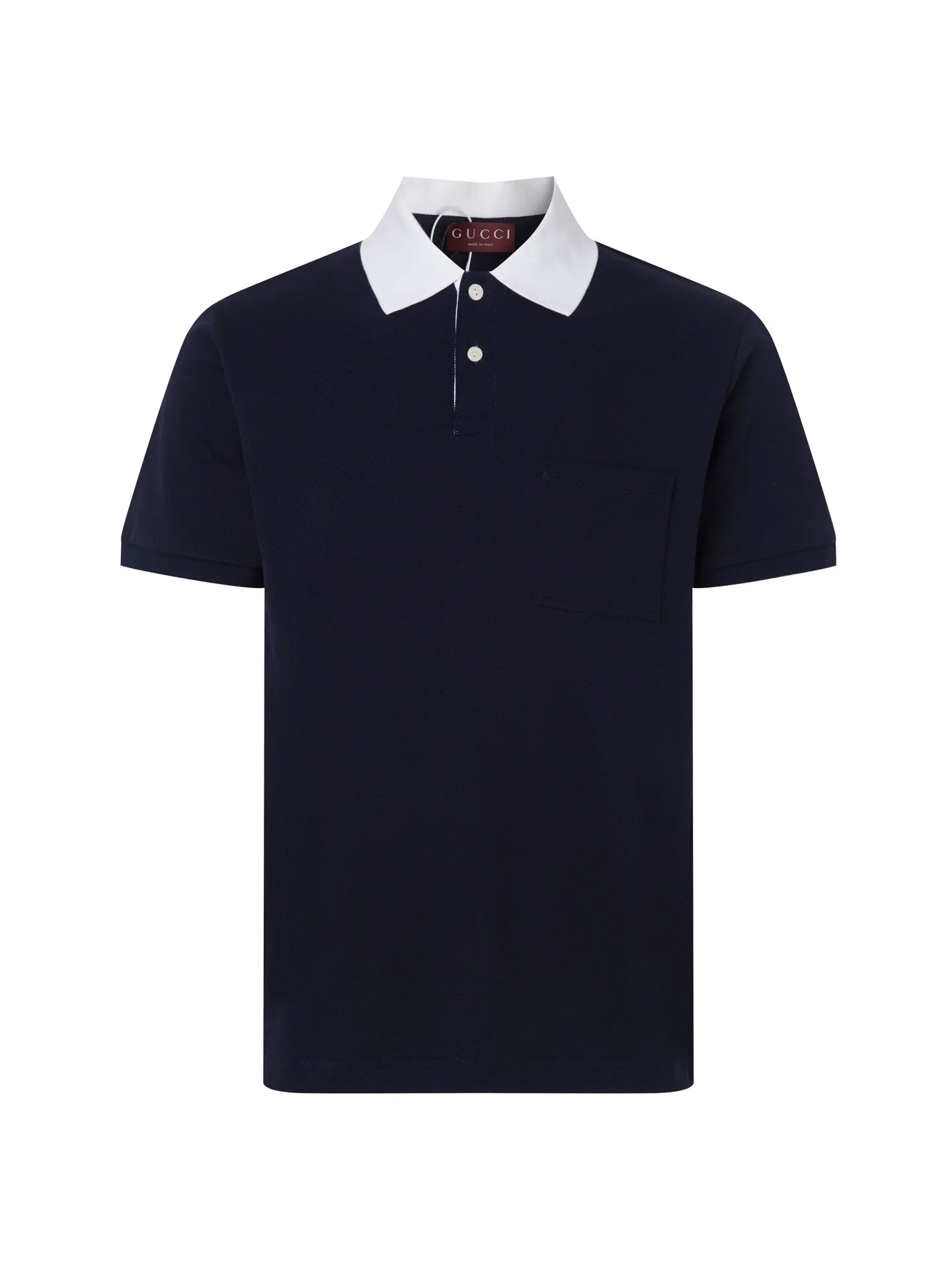 Contrast-Collar Cotton-Pique Polo Shirt D17013109