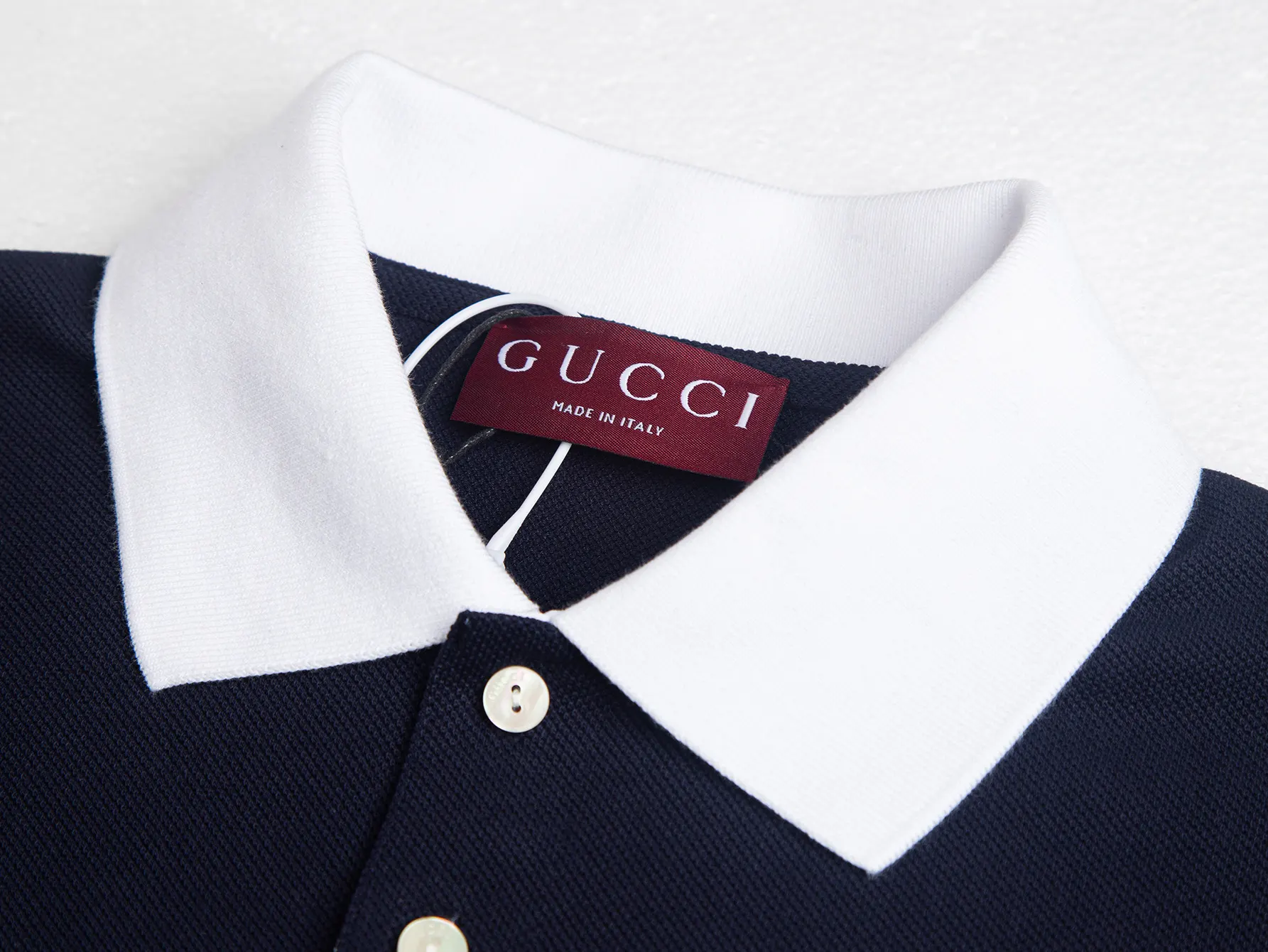 Contrast-Collar Cotton-Pique Polo Shirt D17013109 — view 4
