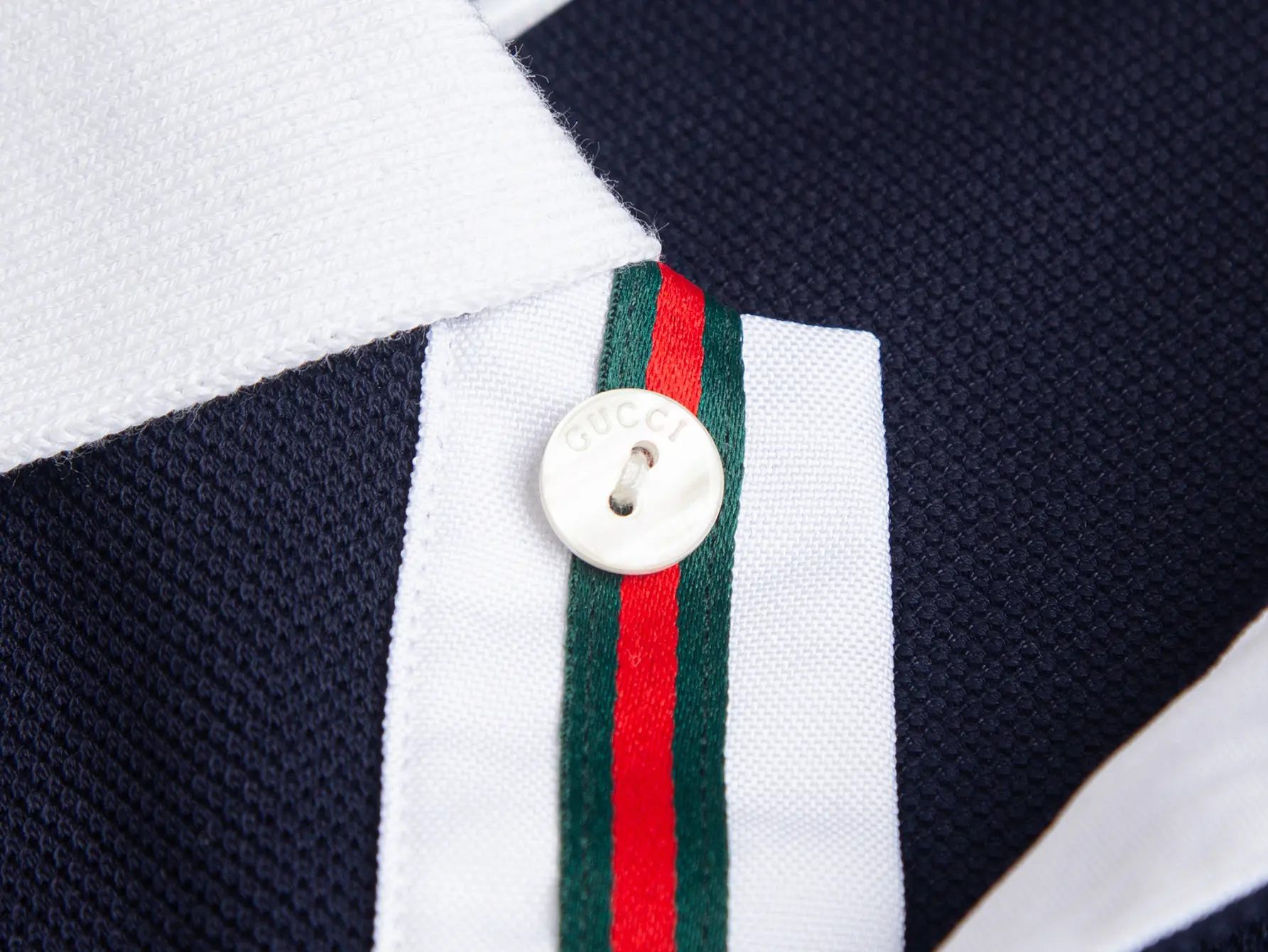 Contrast-Collar Cotton-Pique Polo Shirt D17013109 — view 5