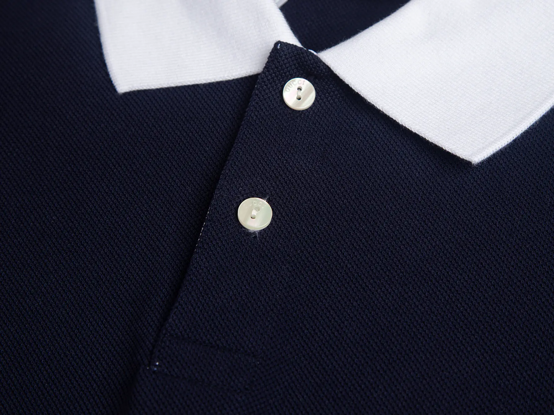 Contrast-Collar Cotton-Pique Polo Shirt D17013109 — view 6
