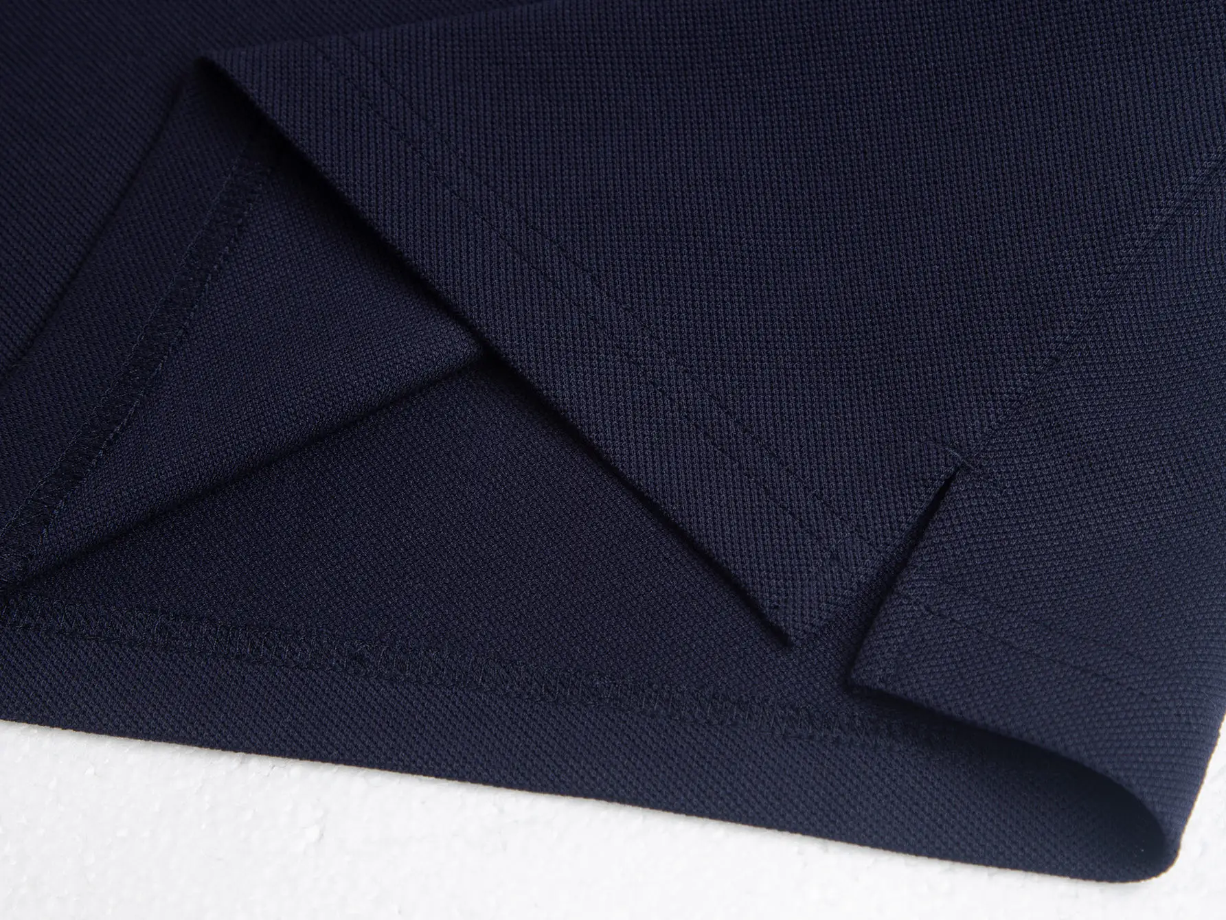 Contrast-Collar Cotton-Pique Polo Shirt D17013109 — view 10