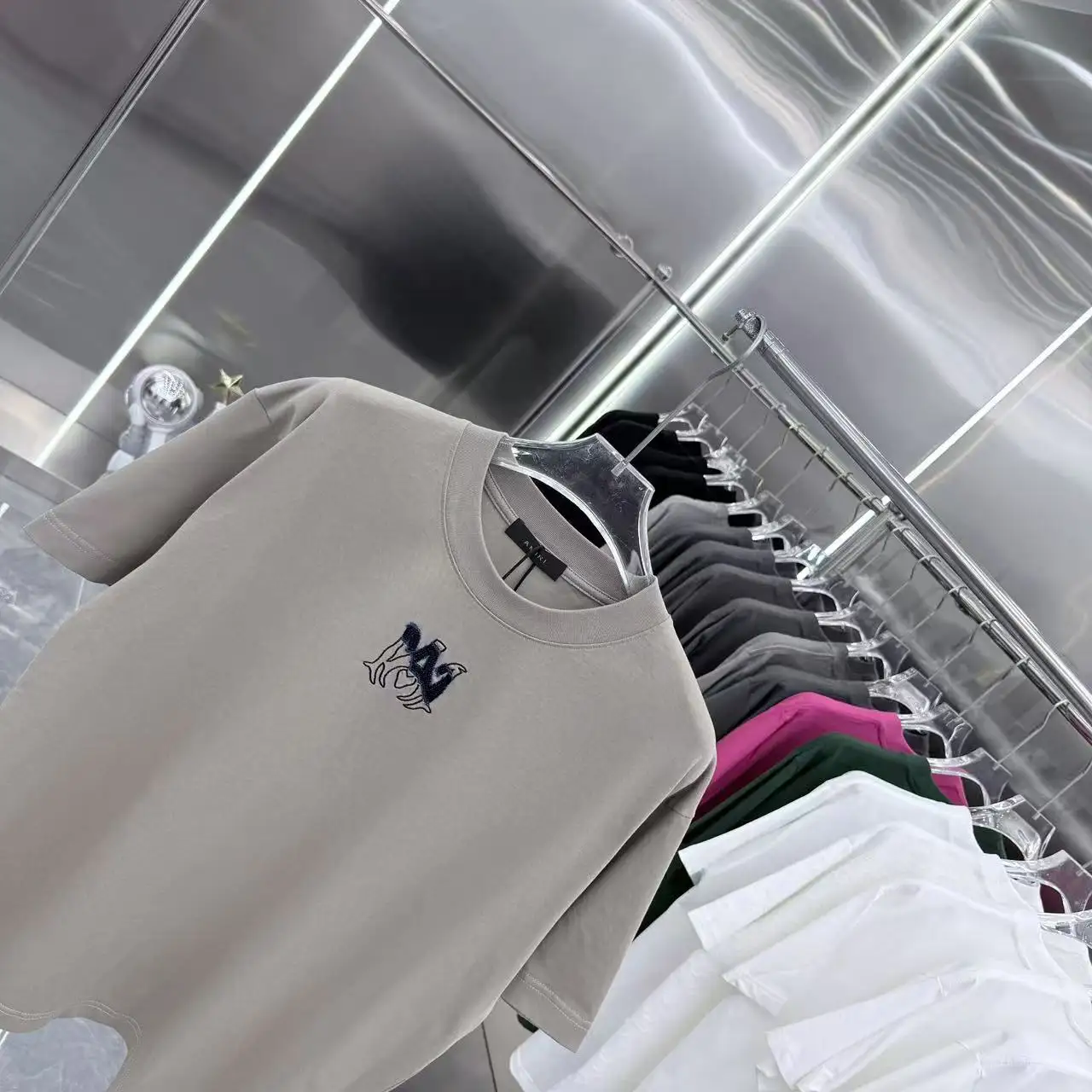 Embroidered Logo Cotton T-Shirt D17014314 — view 3
