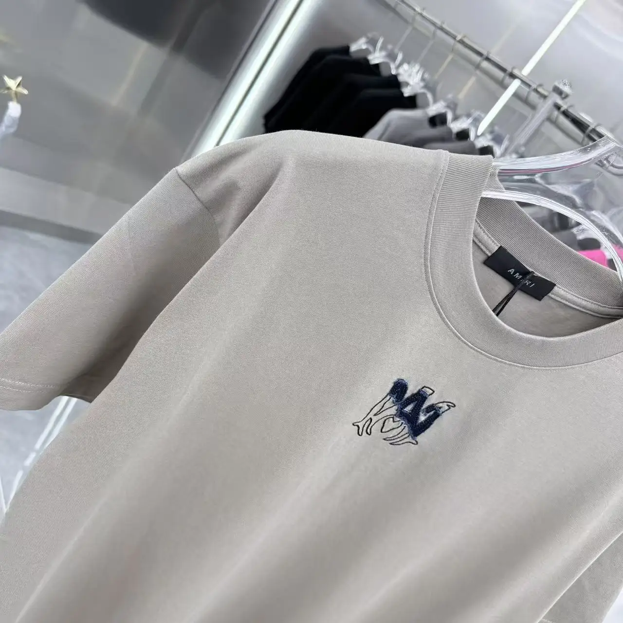 Embroidered Logo Cotton T-Shirt D17014314 — view 4