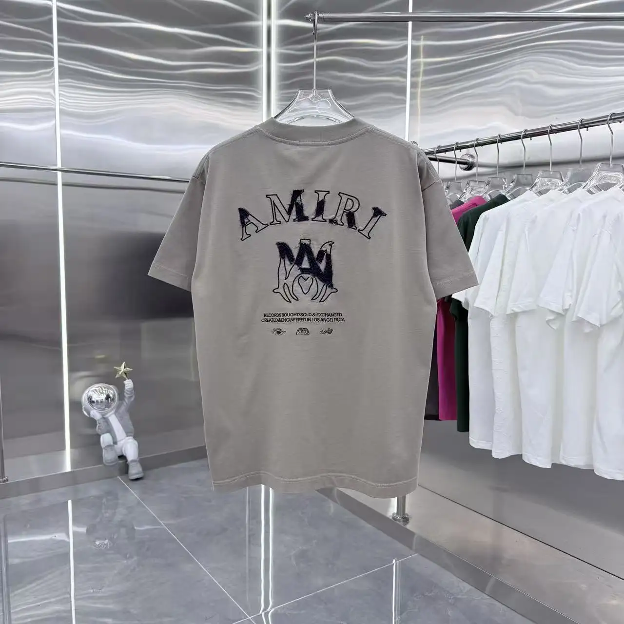Embroidered Logo Cotton T-Shirt D17014314 — view 7