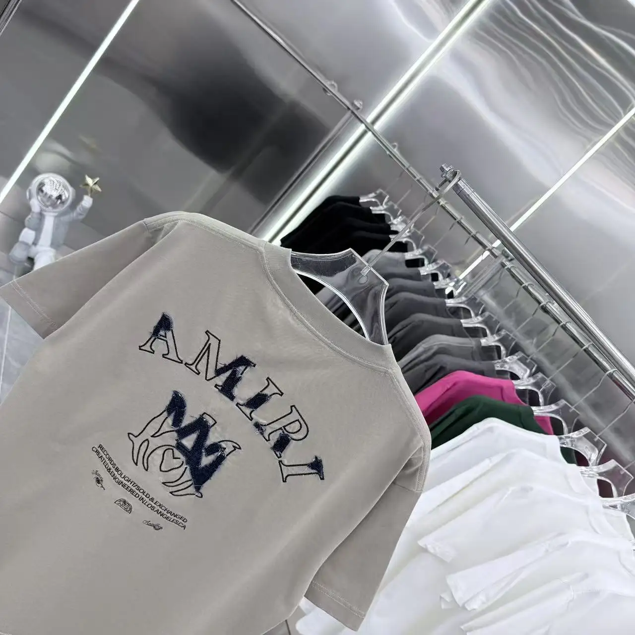 Embroidered Logo Cotton T-Shirt D17014314 — view 8