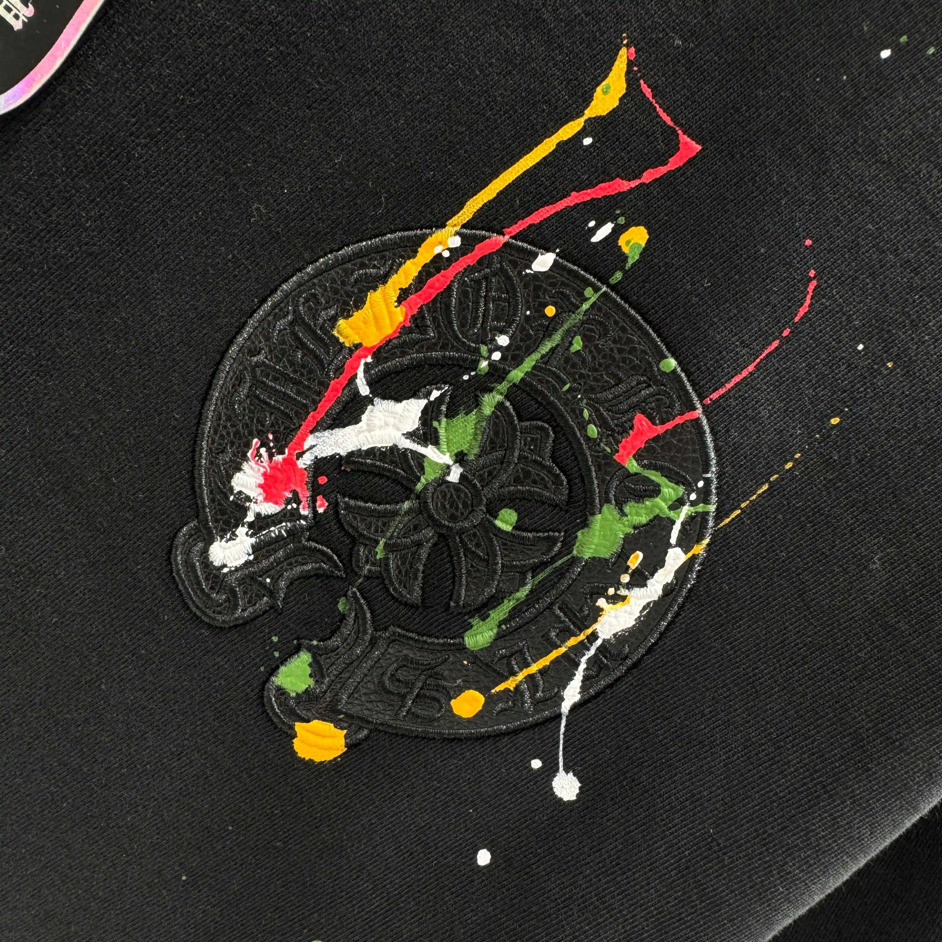 Paint-Splatter Logo Cotton T-Shirt D17514223 — view 8